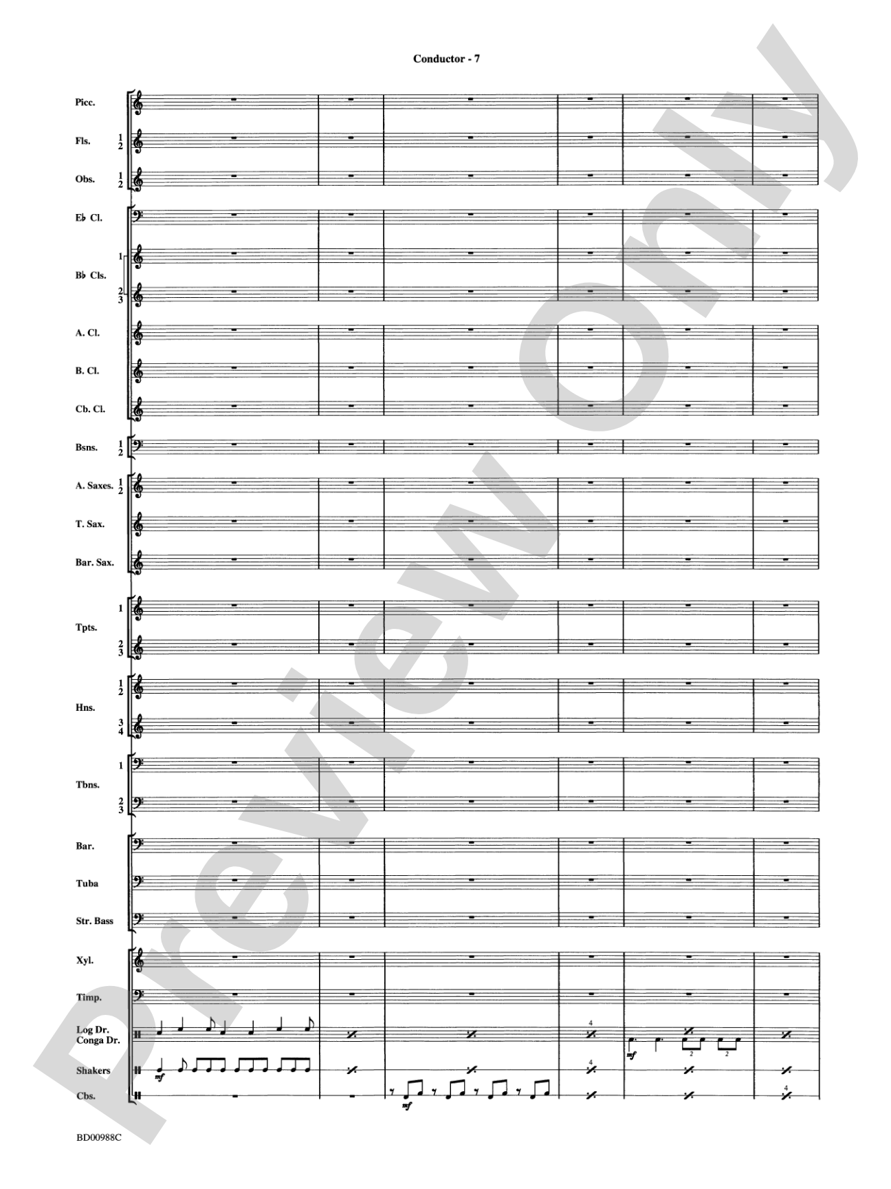 Kilimanjaro: An African Portrait: Concert Band Conductor Score & Parts