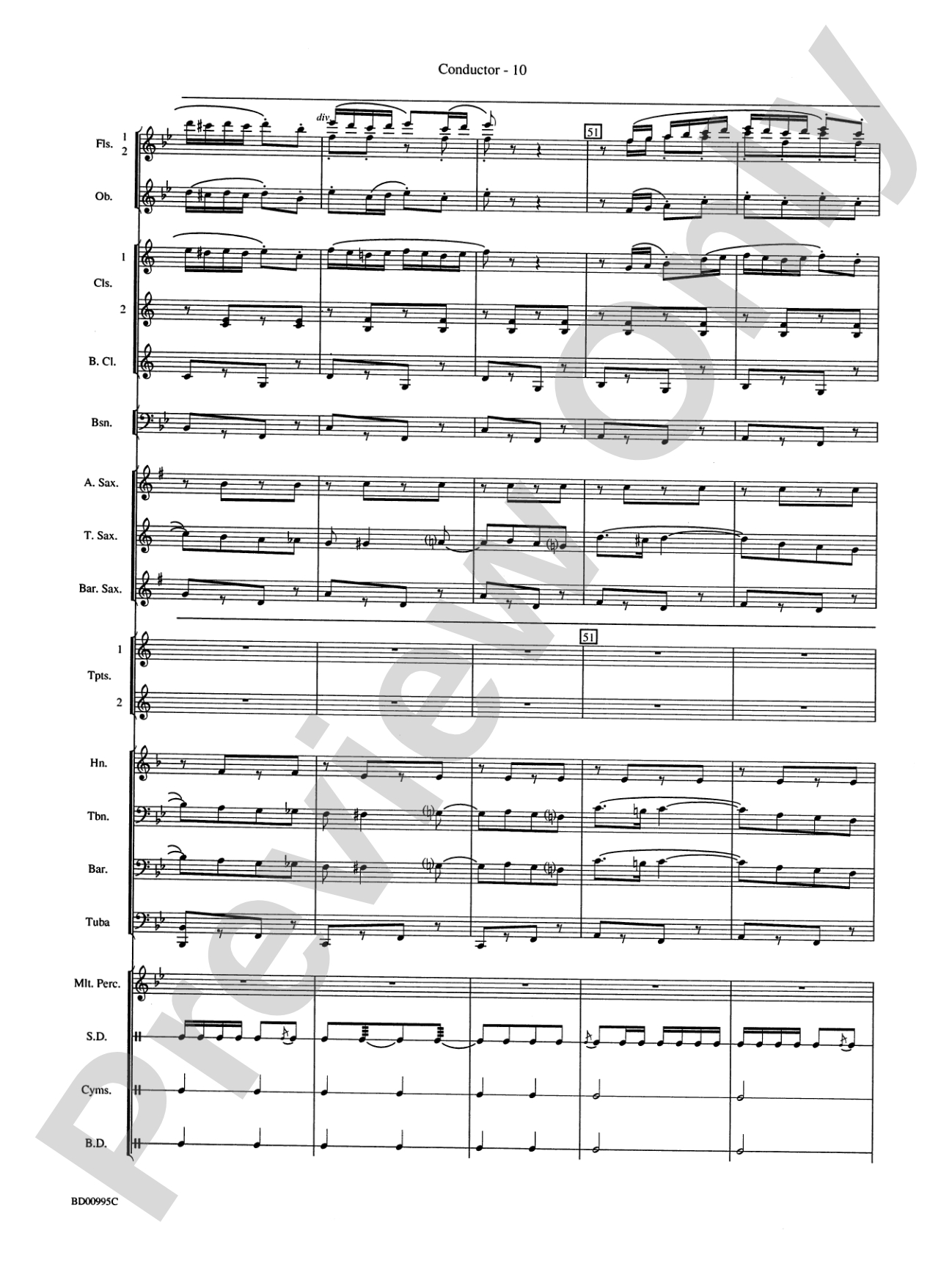 Rolling Thunder (Concert March): Concert Band Conductor Score & Parts