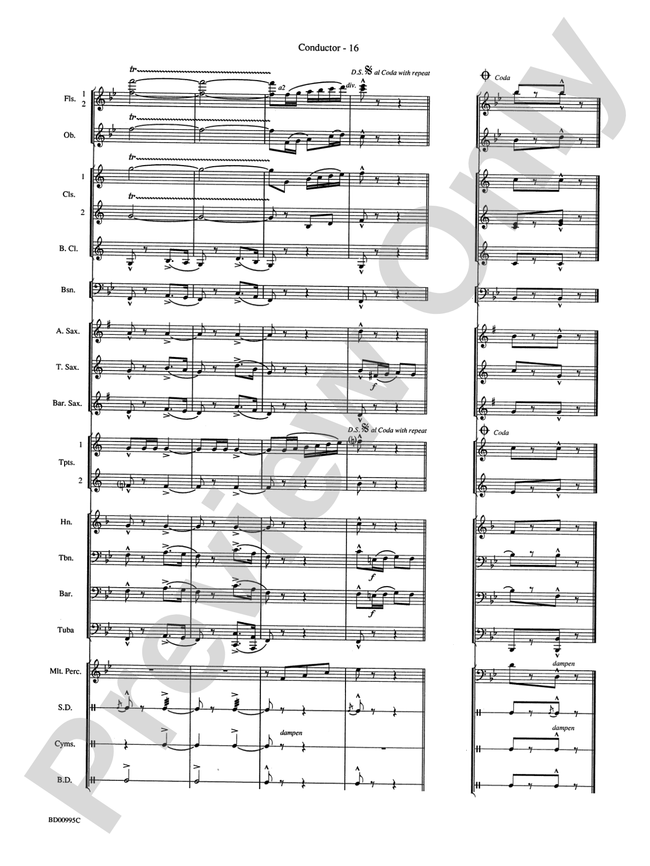 Rolling Thunder (Concert March): Concert Band Conductor Score & Parts