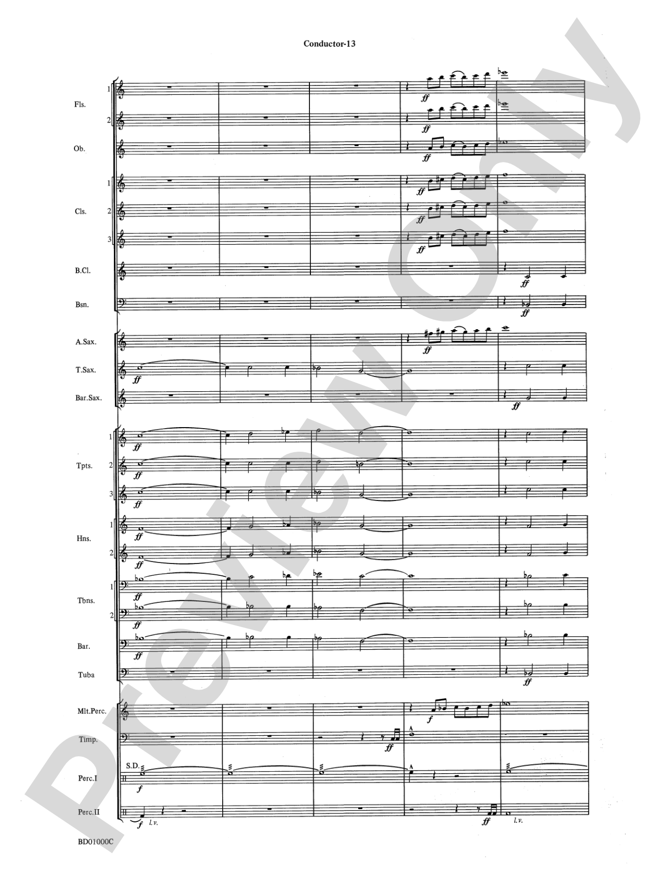 Chant Rituals: Concert Band Conductor Score & Parts