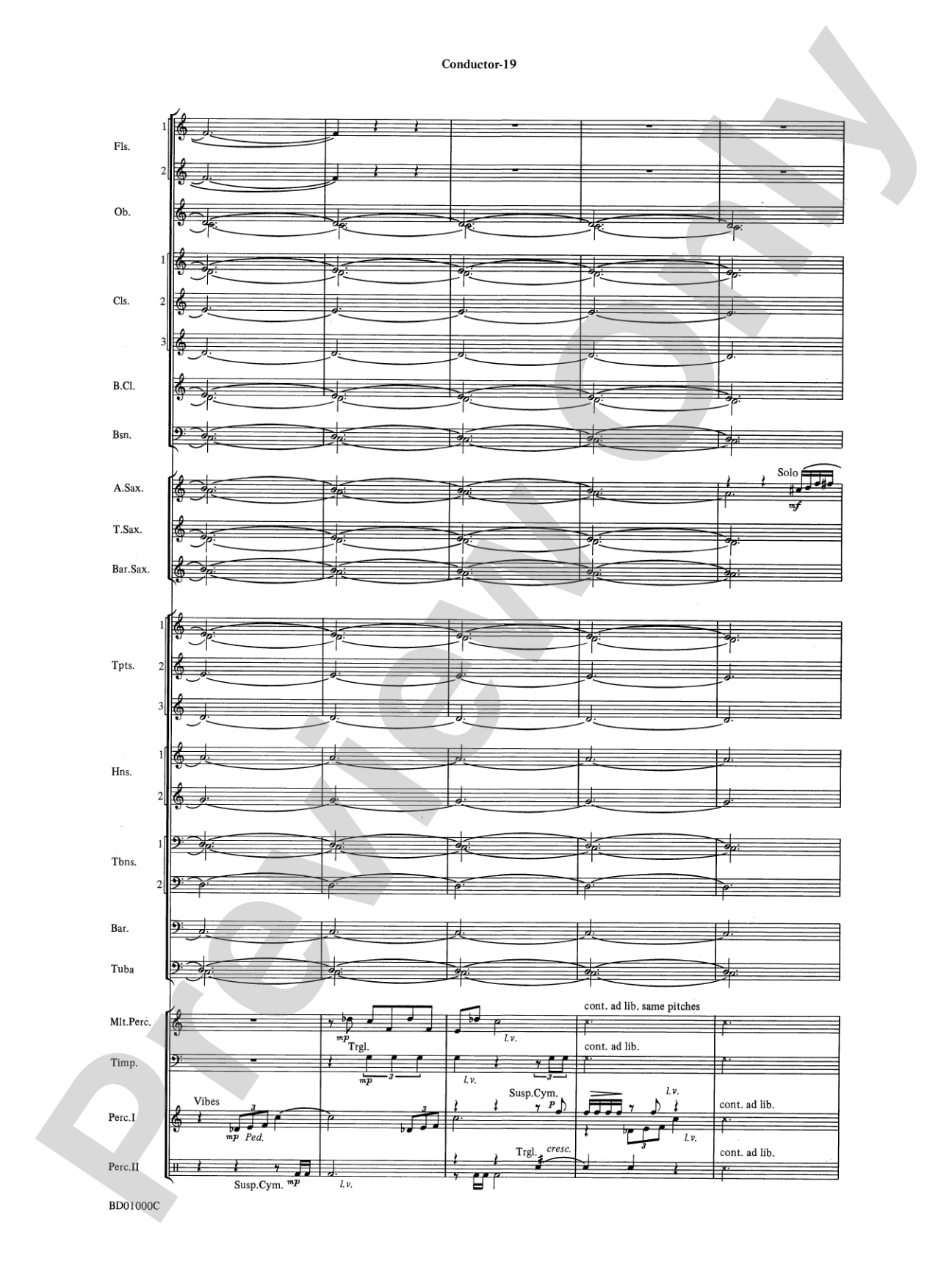 Chant Rituals: Concert Band Conductor Score & Parts