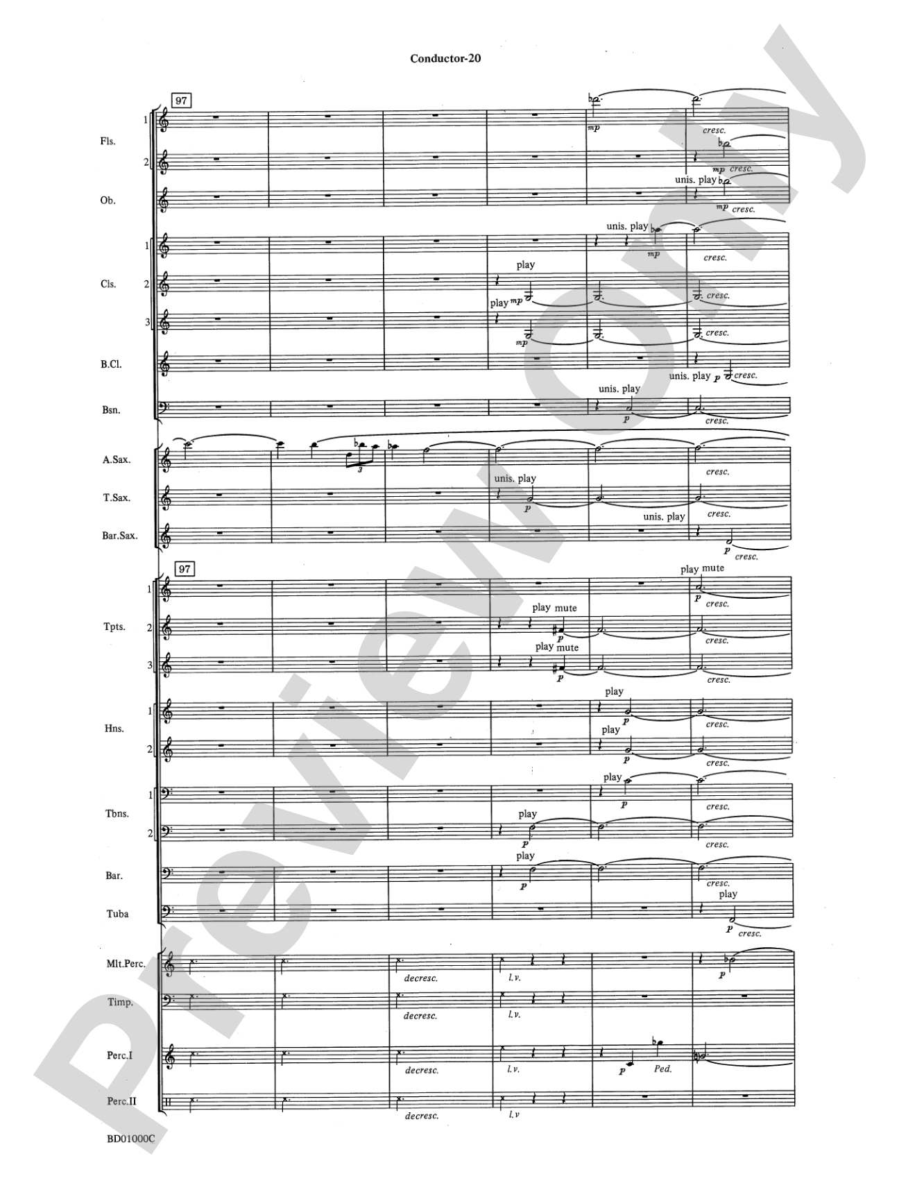 Chant Rituals: Concert Band Conductor Score & Parts