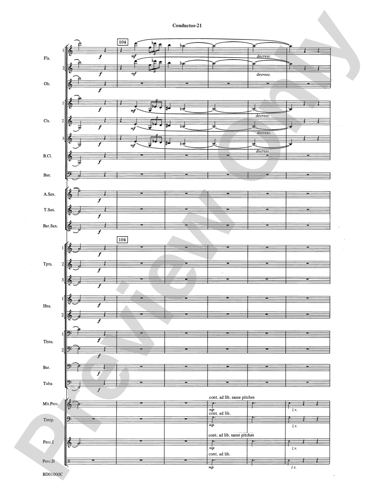 Chant Rituals: Concert Band Conductor Score & Parts