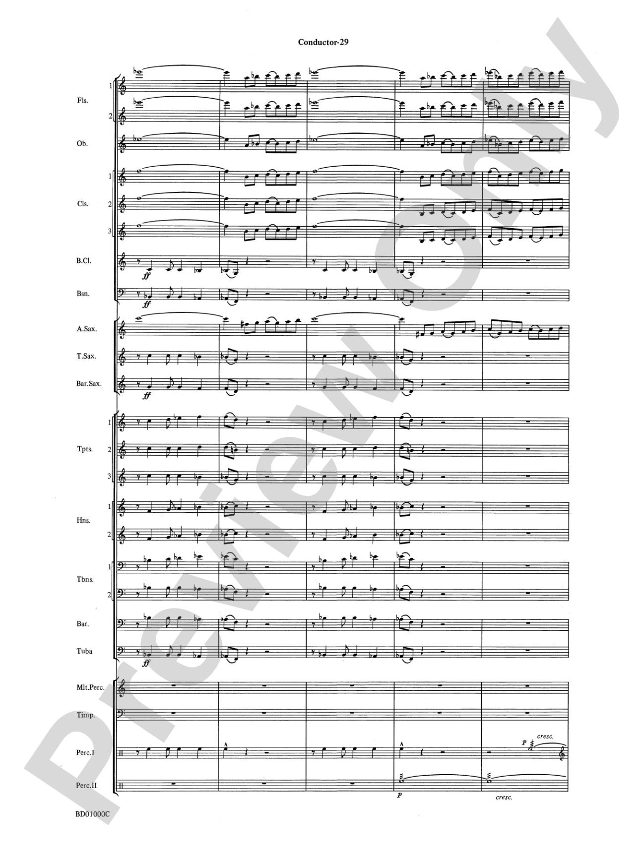 Chant Rituals: Concert Band Conductor Score & Parts