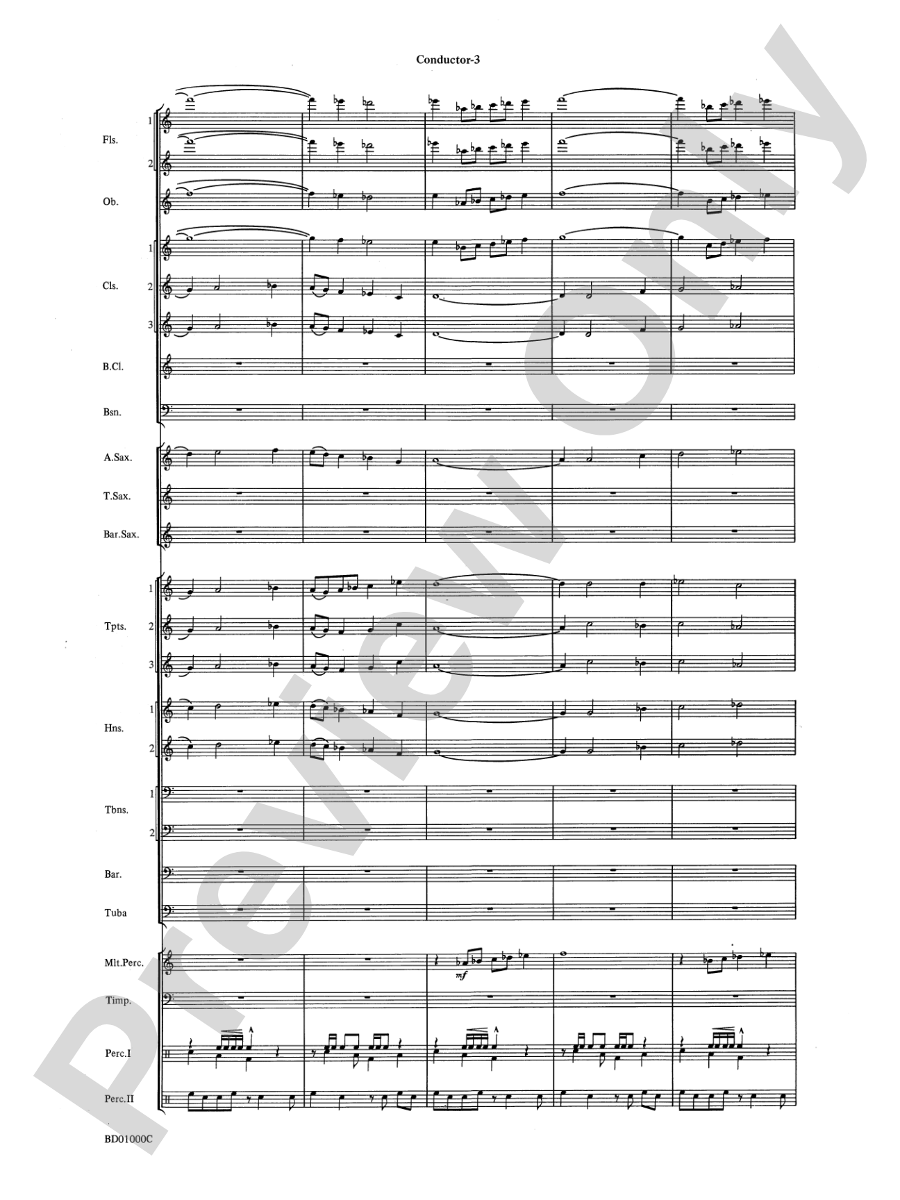 Chant Rituals: Concert Band Conductor Score & Parts