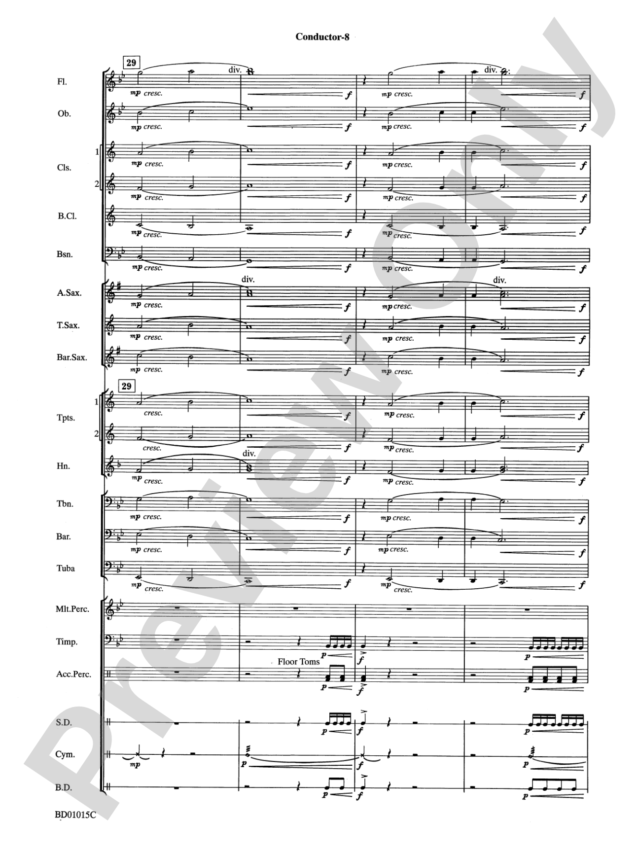 Ash Lawn Echoes (An Overture for Band): Concert Band Conductor Score & Parts