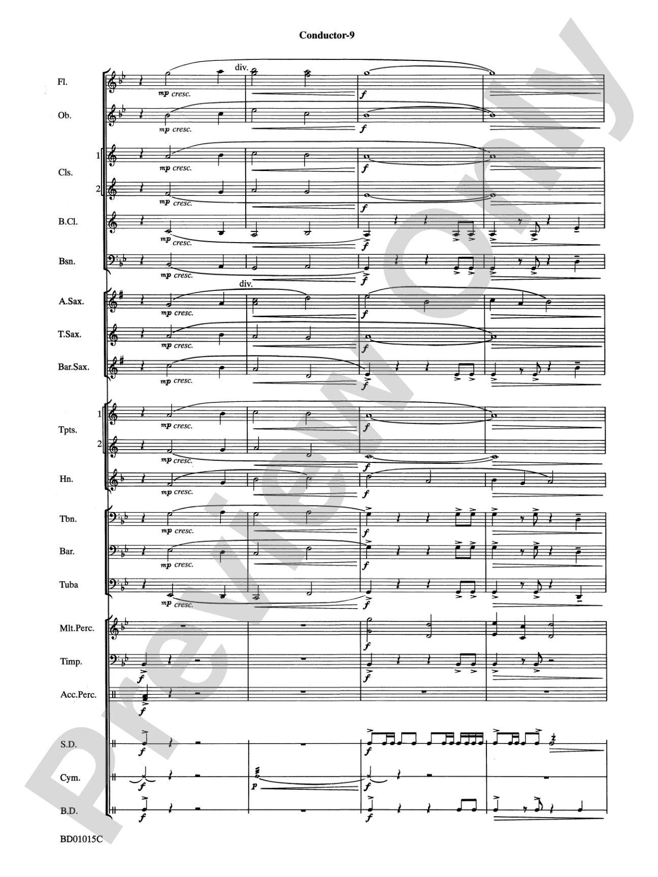 Ash Lawn Echoes (An Overture for Band): Concert Band Conductor Score & Parts