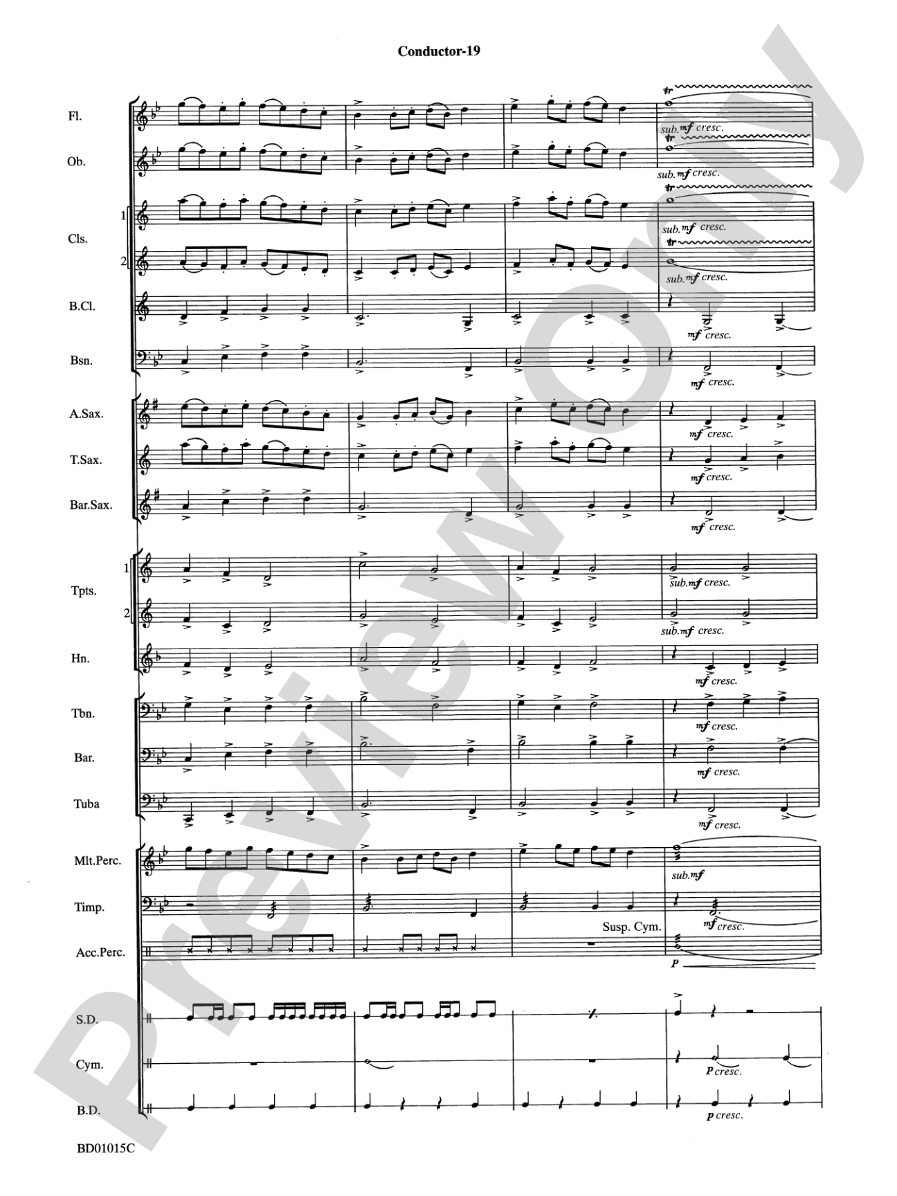 Ash Lawn Echoes (An Overture for Band): Concert Band Conductor Score & Parts