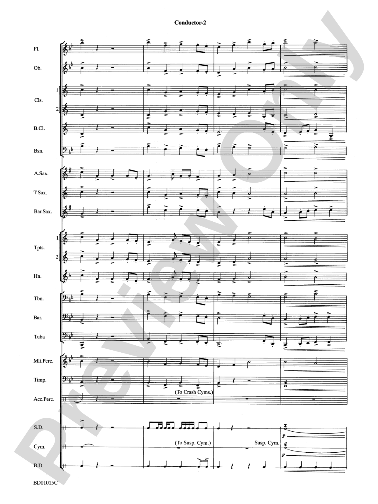 Ash Lawn Echoes (An Overture for Band): Concert Band Conductor Score & Parts