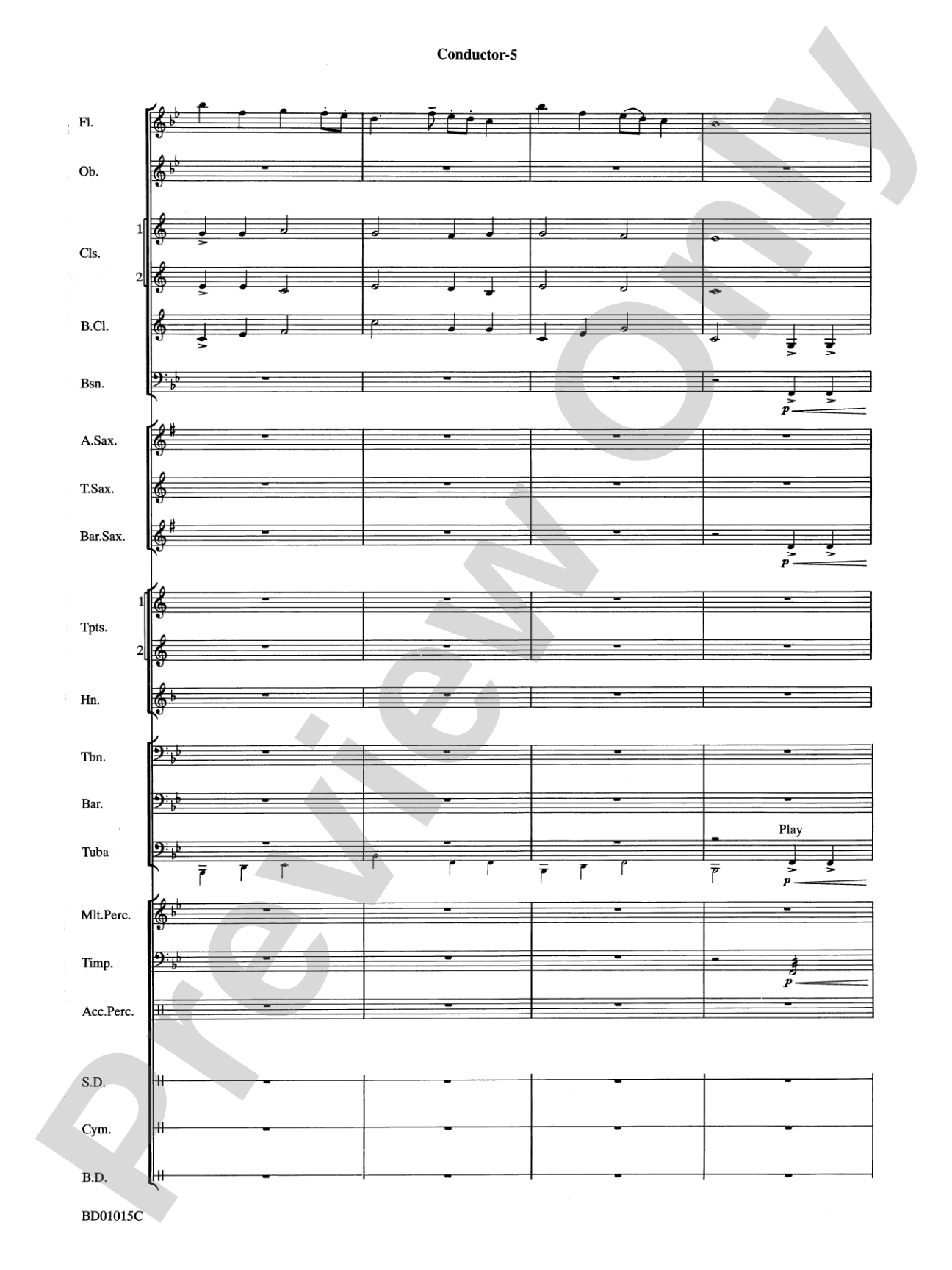 Ash Lawn Echoes (An Overture for Band): Concert Band Conductor Score & Parts