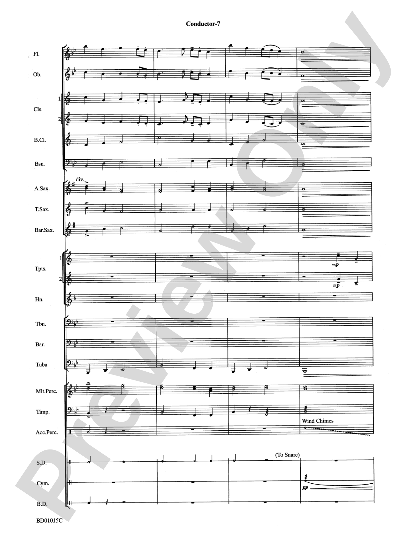 Ash Lawn Echoes (An Overture for Band): Concert Band Conductor Score & Parts