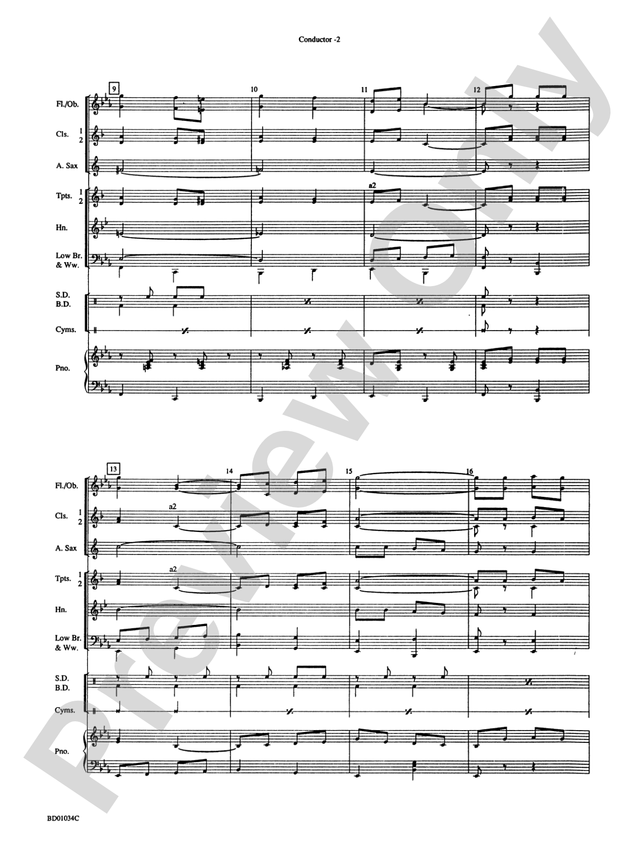 The Billboard March: Concert Band Conductor Score & Parts