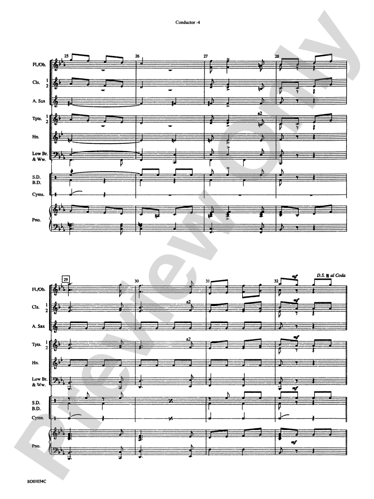 The Billboard March: Concert Band Conductor Score & Parts