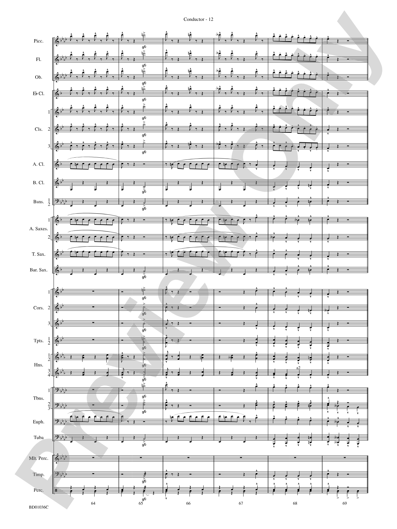 Fiddle-Faddle: Concert Band Conductor Score & Parts