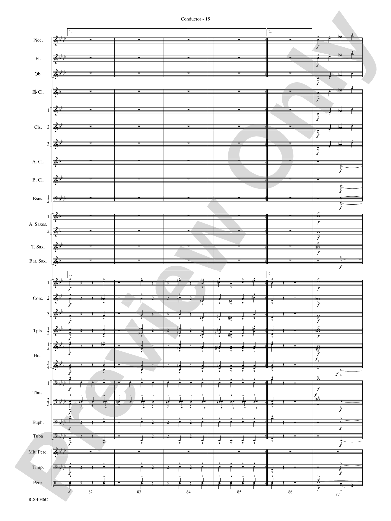 Fiddle-Faddle: Concert Band Conductor Score & Parts