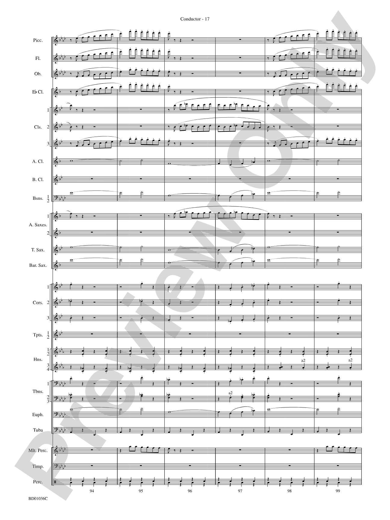 Fiddle-Faddle: Concert Band Conductor Score & Parts