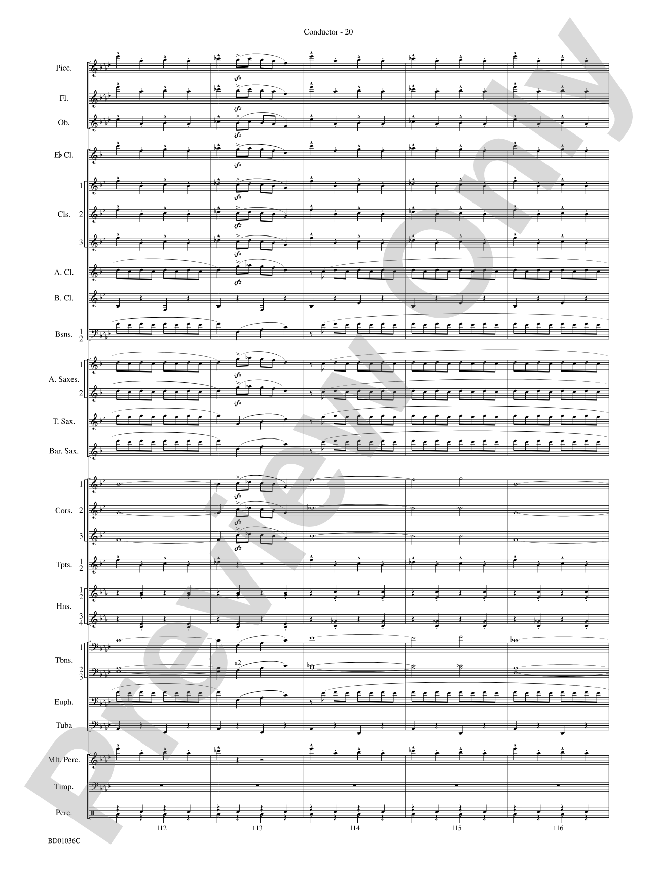 Fiddle-Faddle: Concert Band Conductor Score & Parts