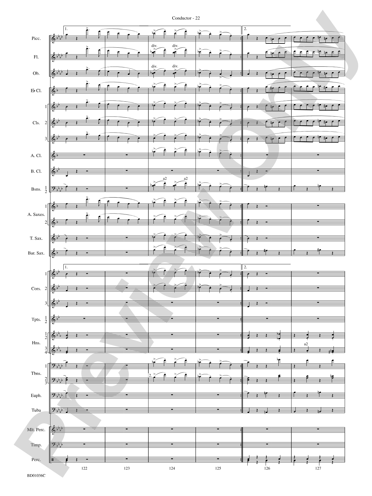 Fiddle-Faddle: Concert Band Conductor Score & Parts