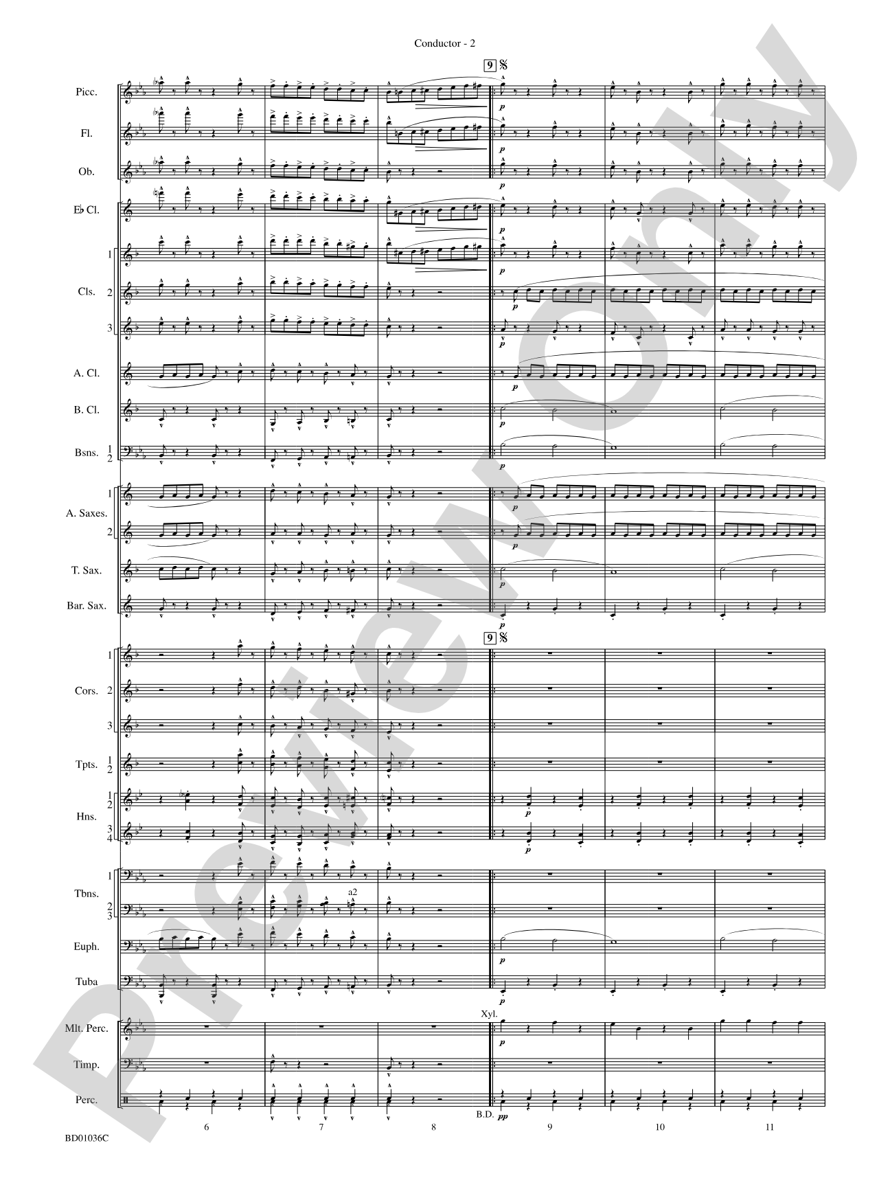 Fiddle-Faddle: Concert Band Conductor Score & Parts