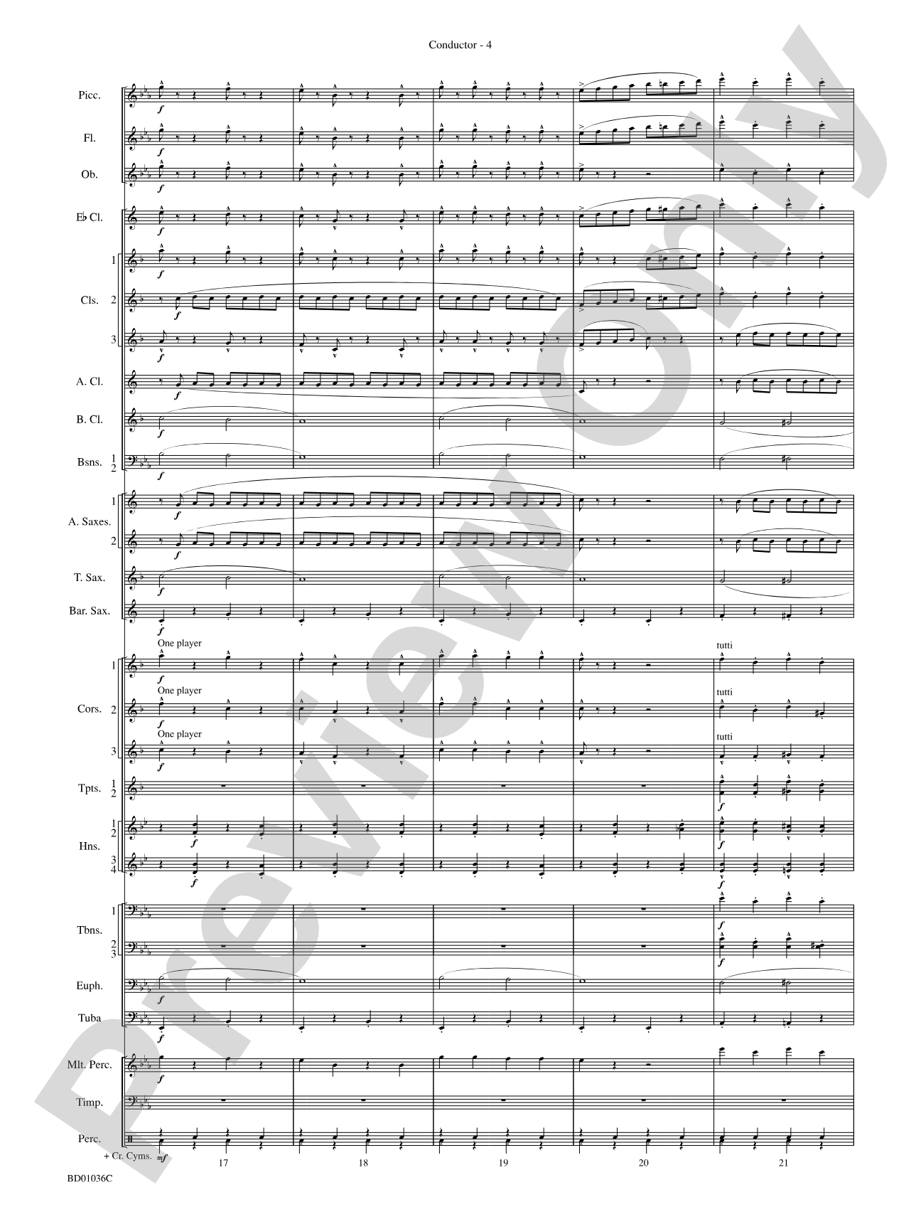 Fiddle-Faddle: Concert Band Conductor Score & Parts