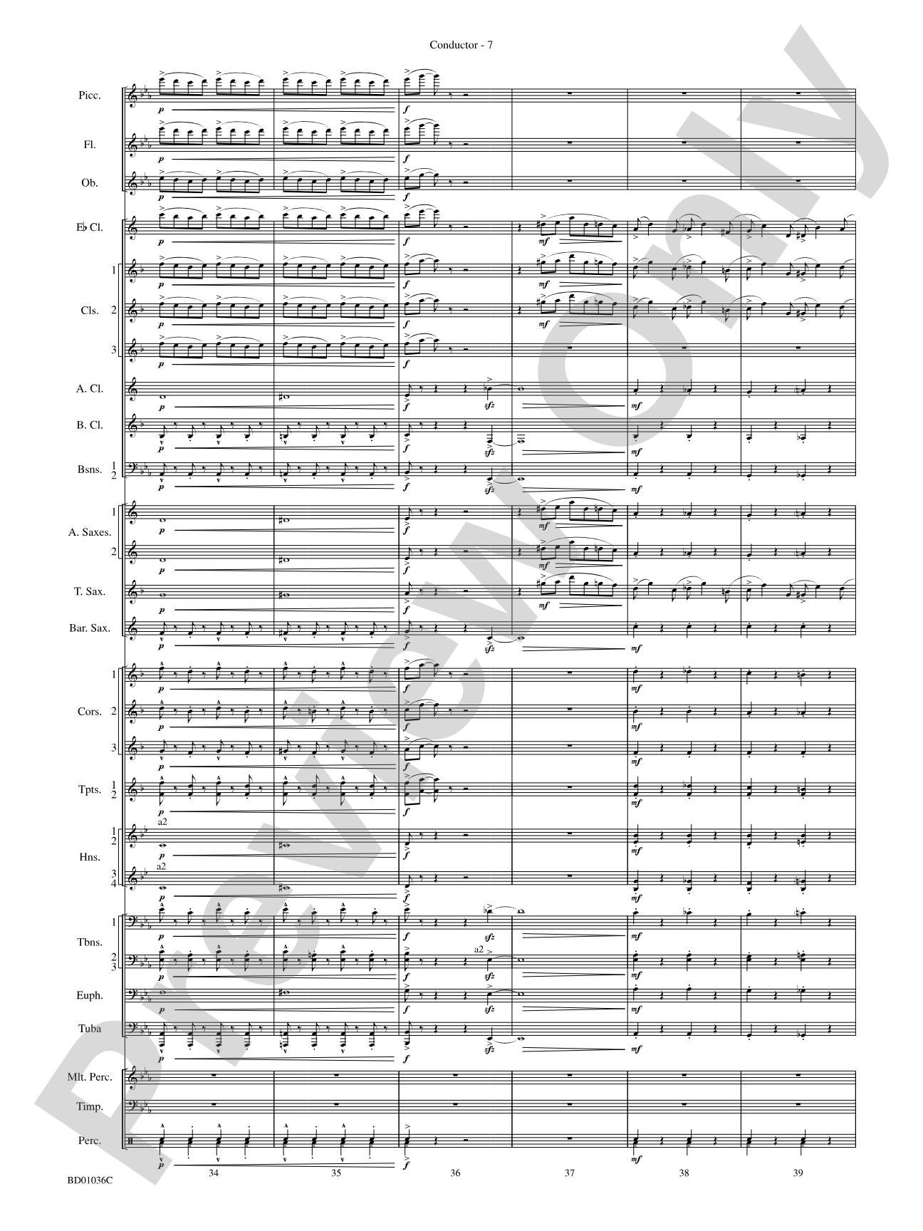 Fiddle-Faddle: Concert Band Conductor Score & Parts