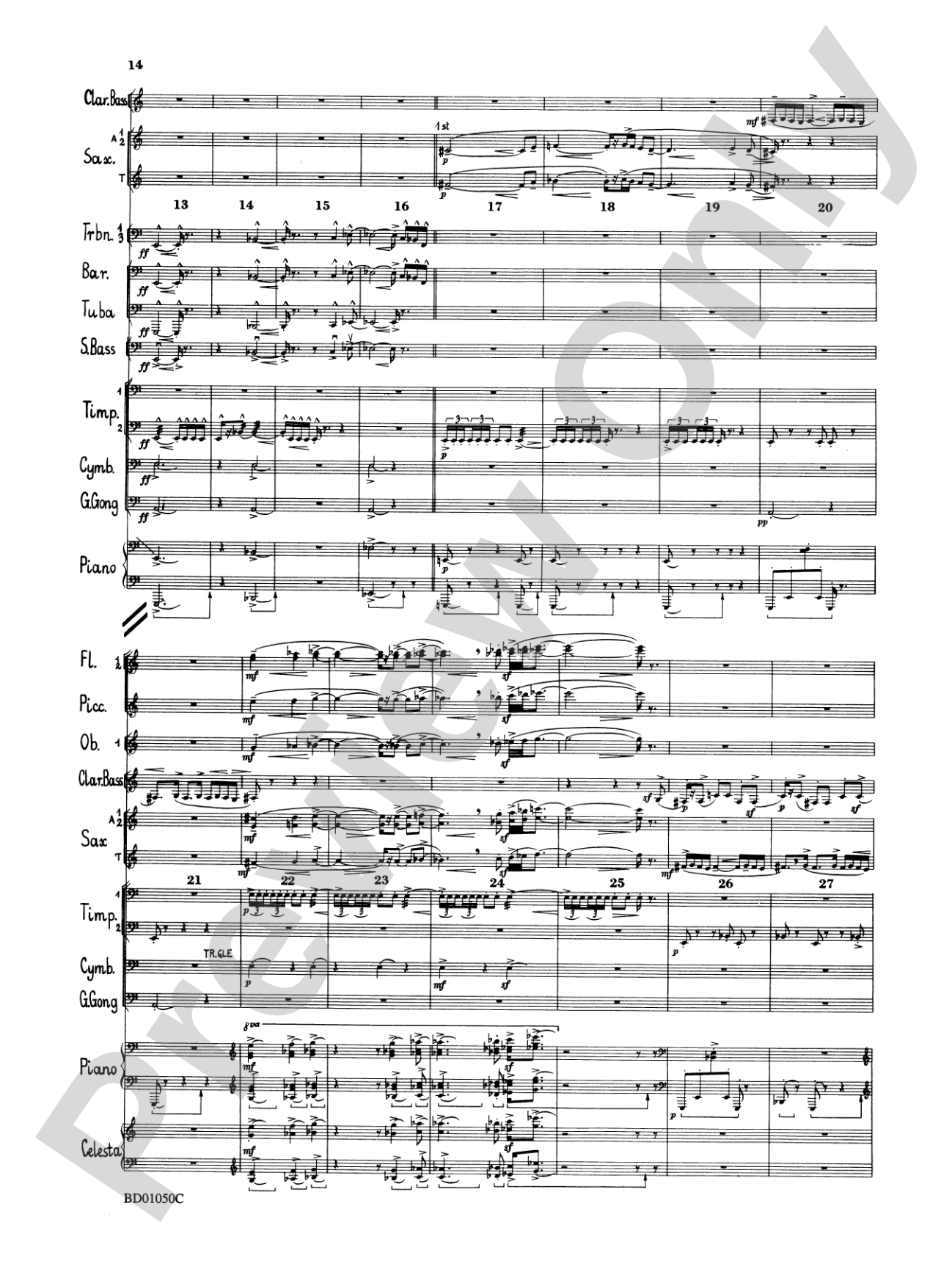 Trittico: Concert Band Conductor Score & Parts