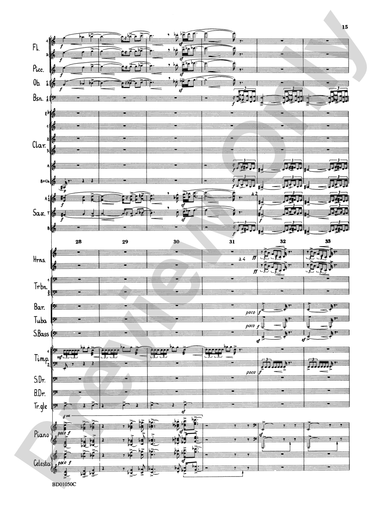 Trittico: Concert Band Conductor Score & Parts