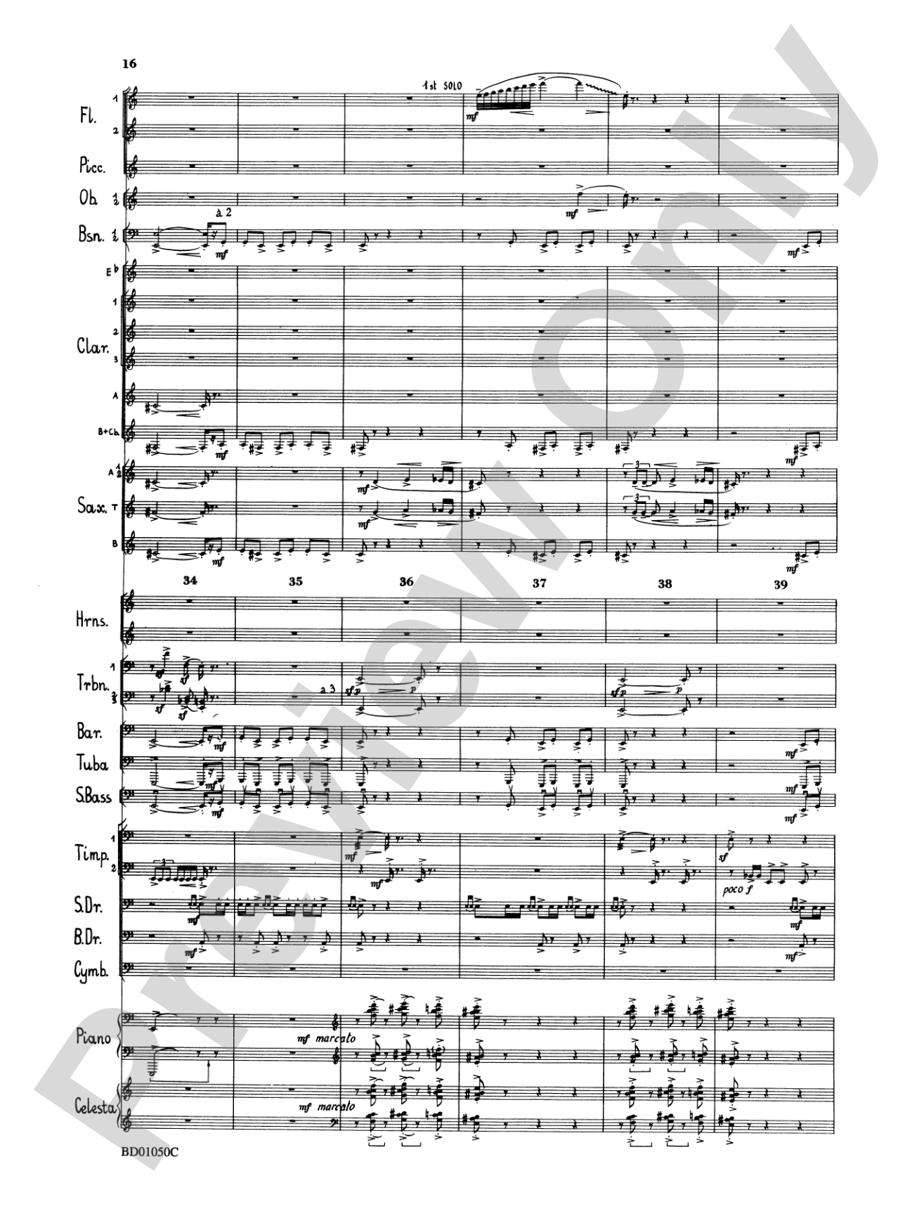 Trittico: Concert Band Conductor Score & Parts