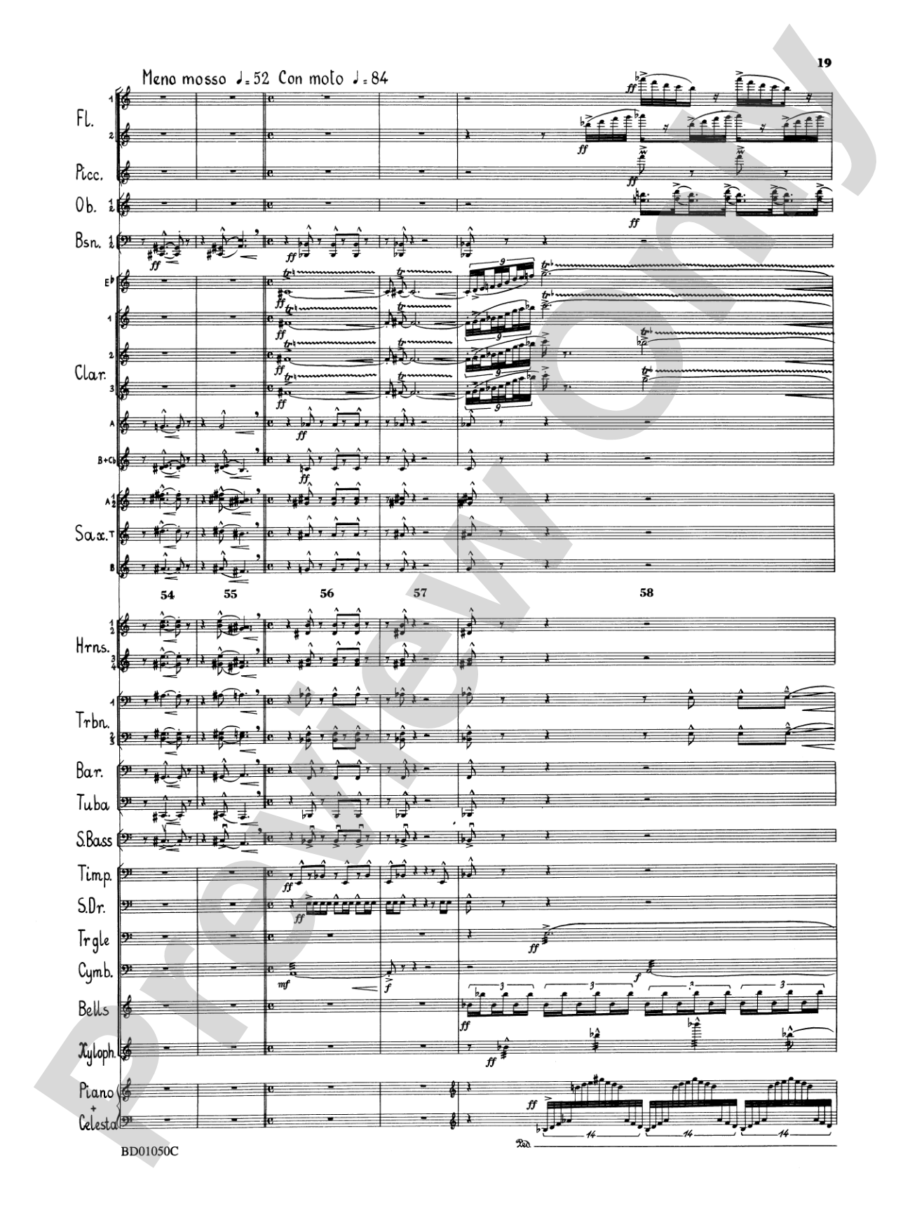 Trittico: Concert Band Conductor Score & Parts
