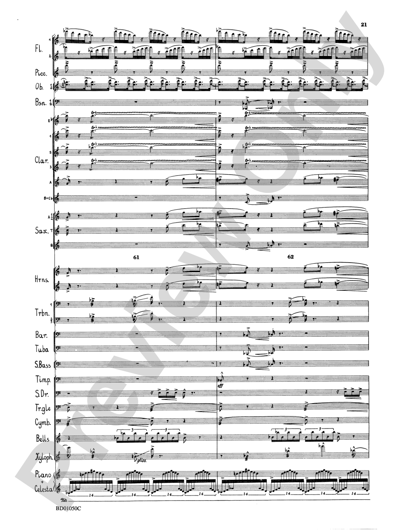 Trittico: Concert Band Conductor Score & Parts