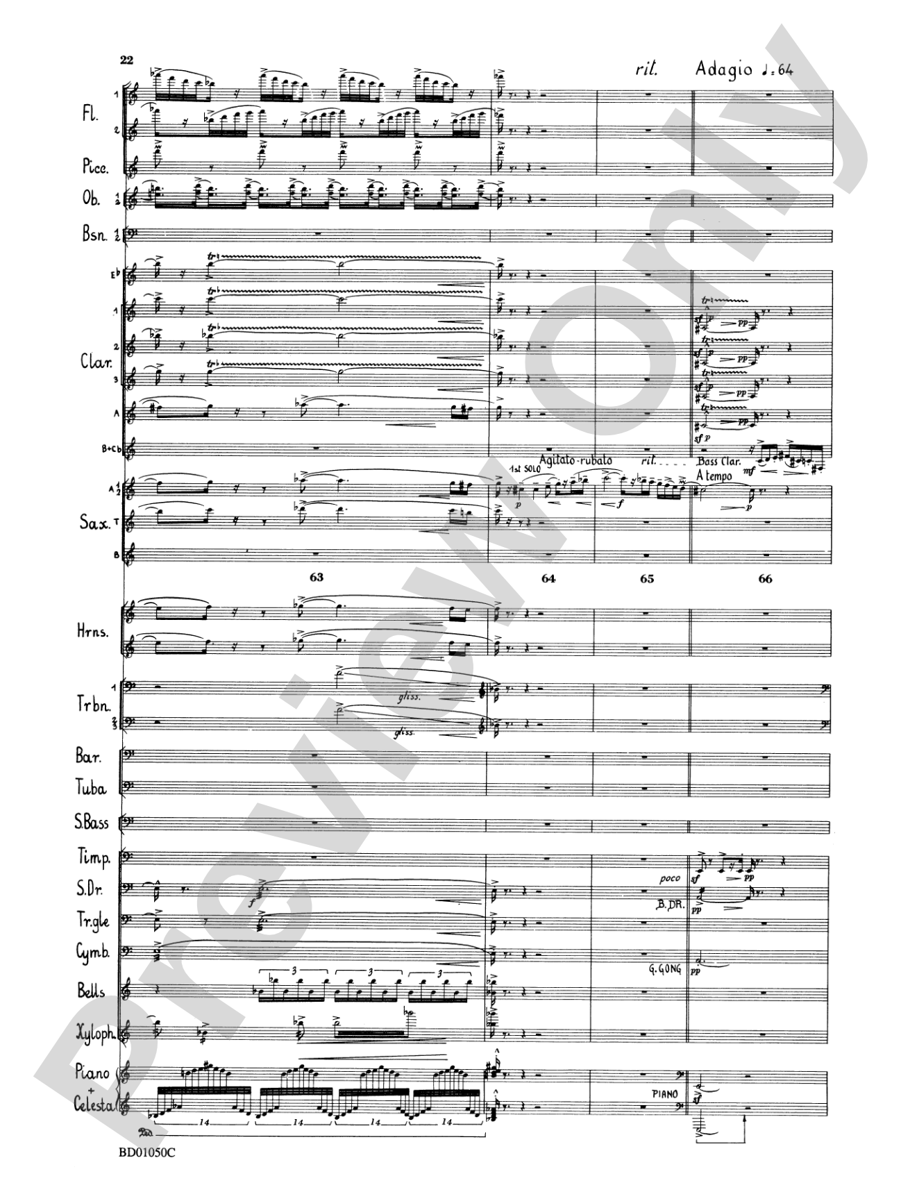 Trittico: Concert Band Conductor Score & Parts