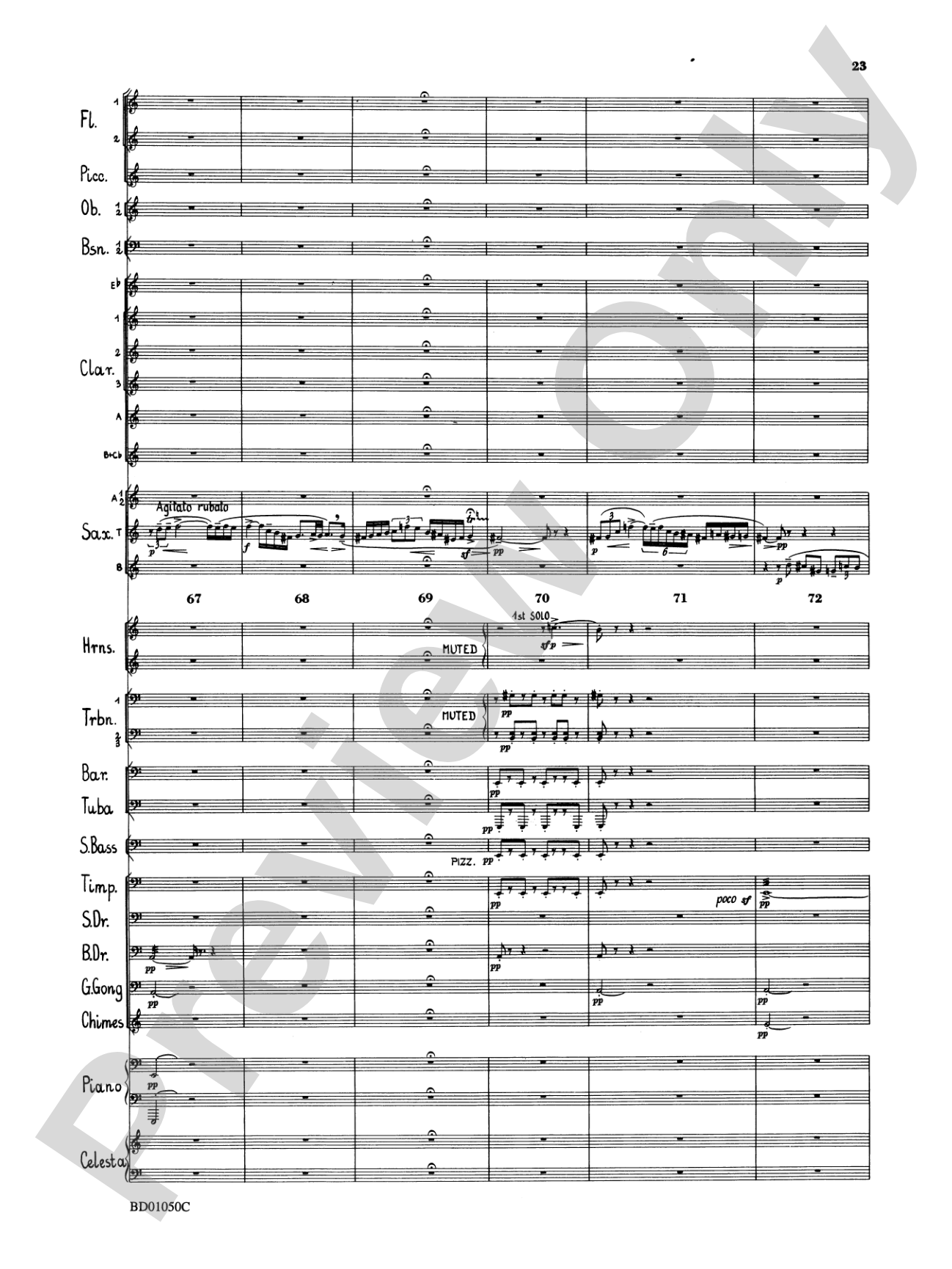 Trittico: Concert Band Conductor Score & Parts