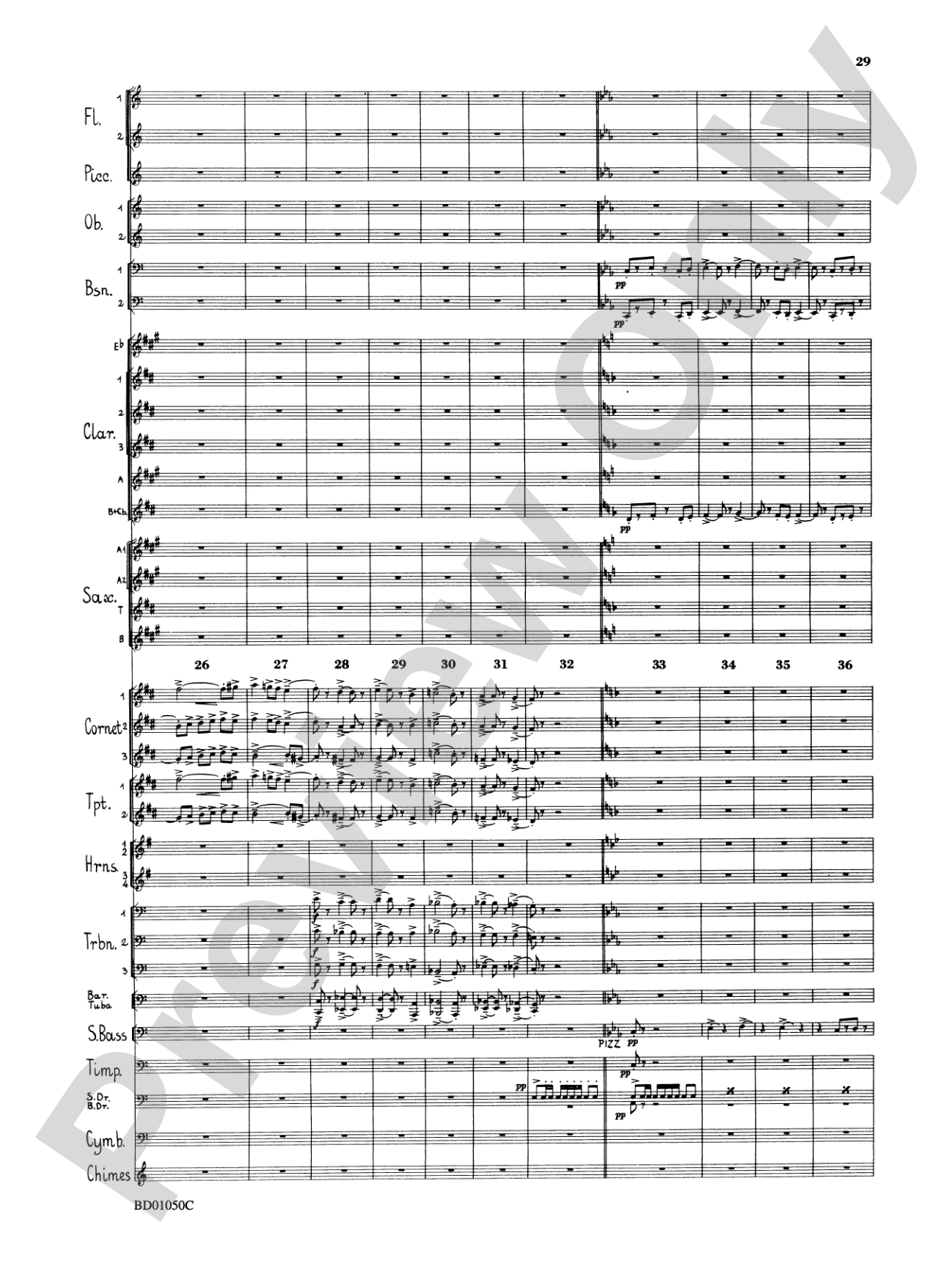 Trittico: Concert Band Conductor Score & Parts