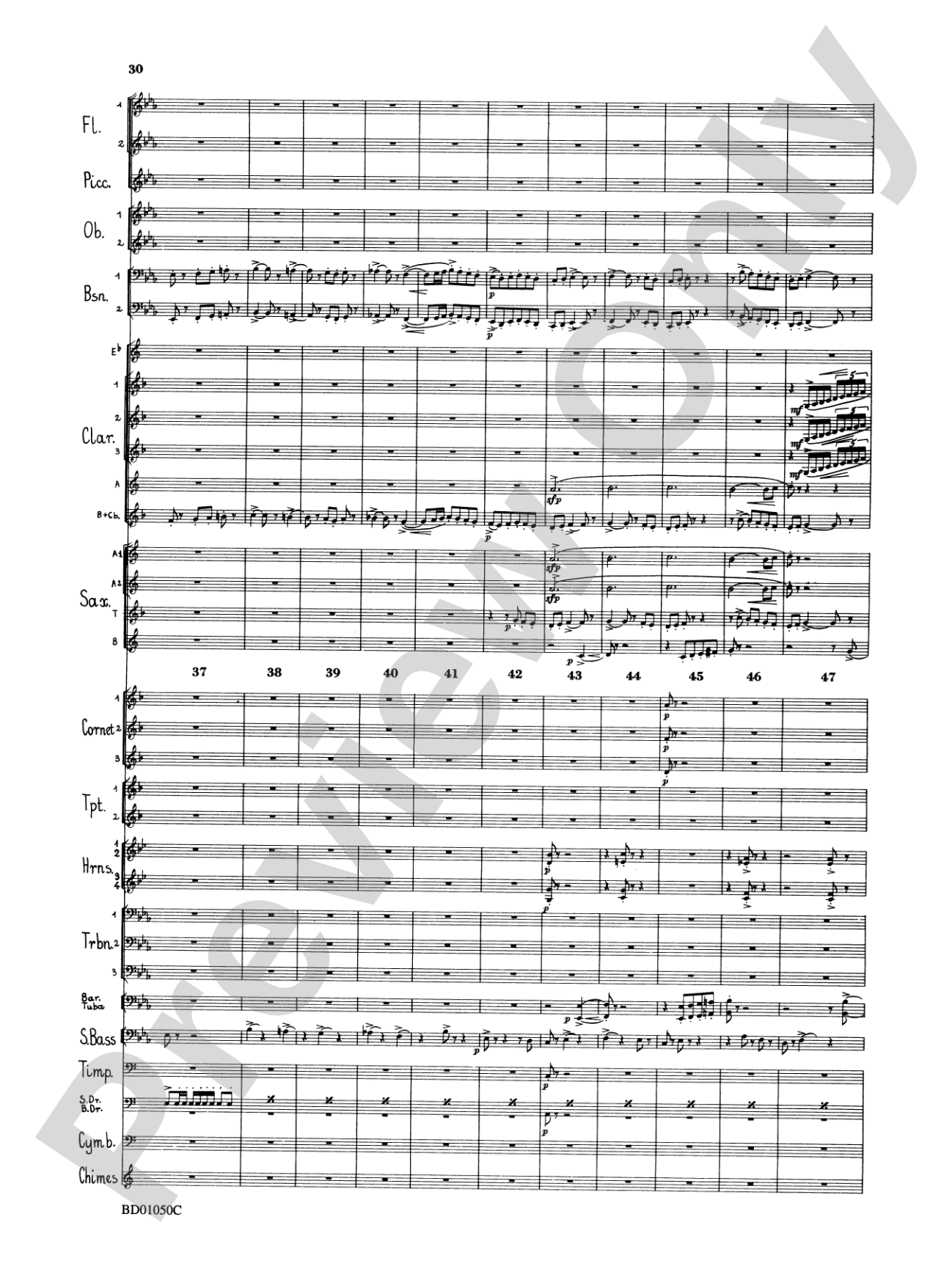 Trittico: Concert Band Conductor Score & Parts