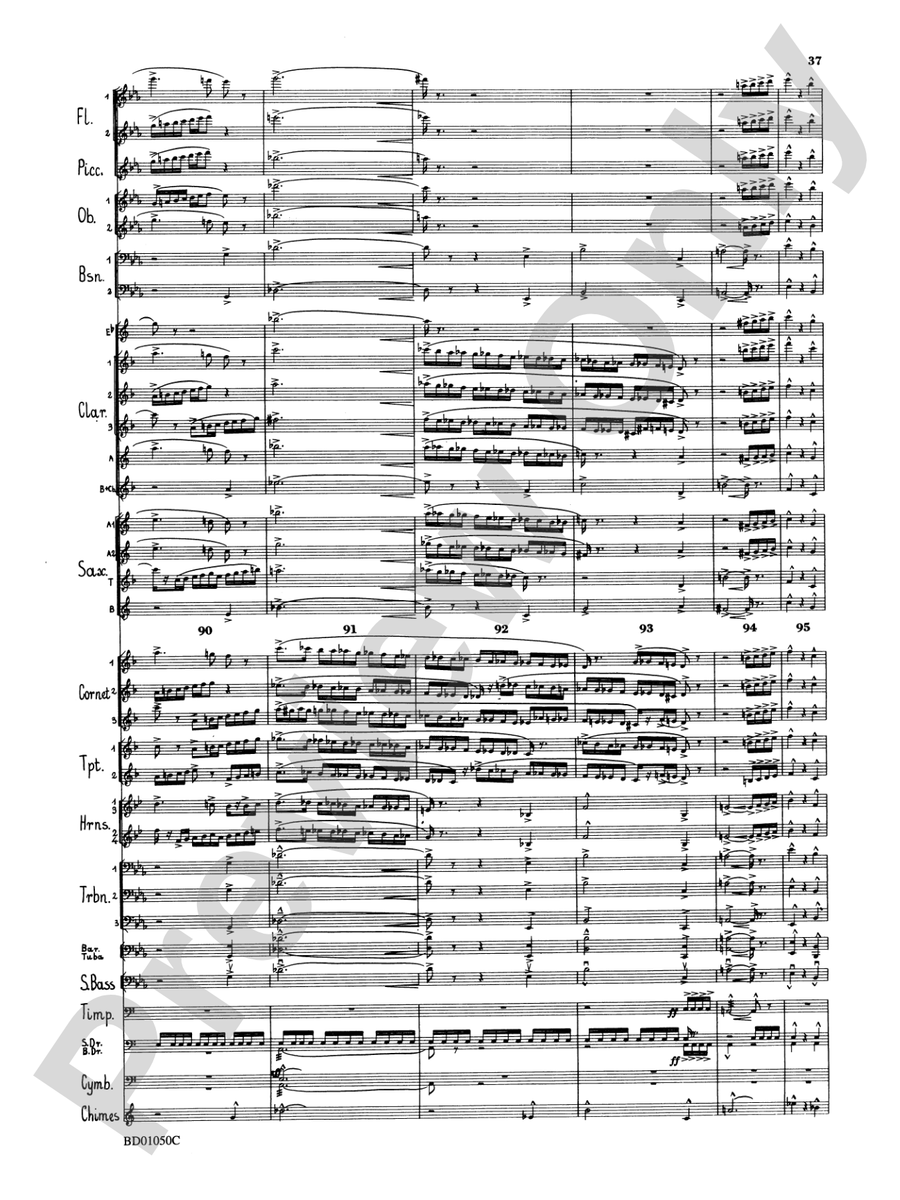 Trittico: Concert Band Conductor Score & Parts
