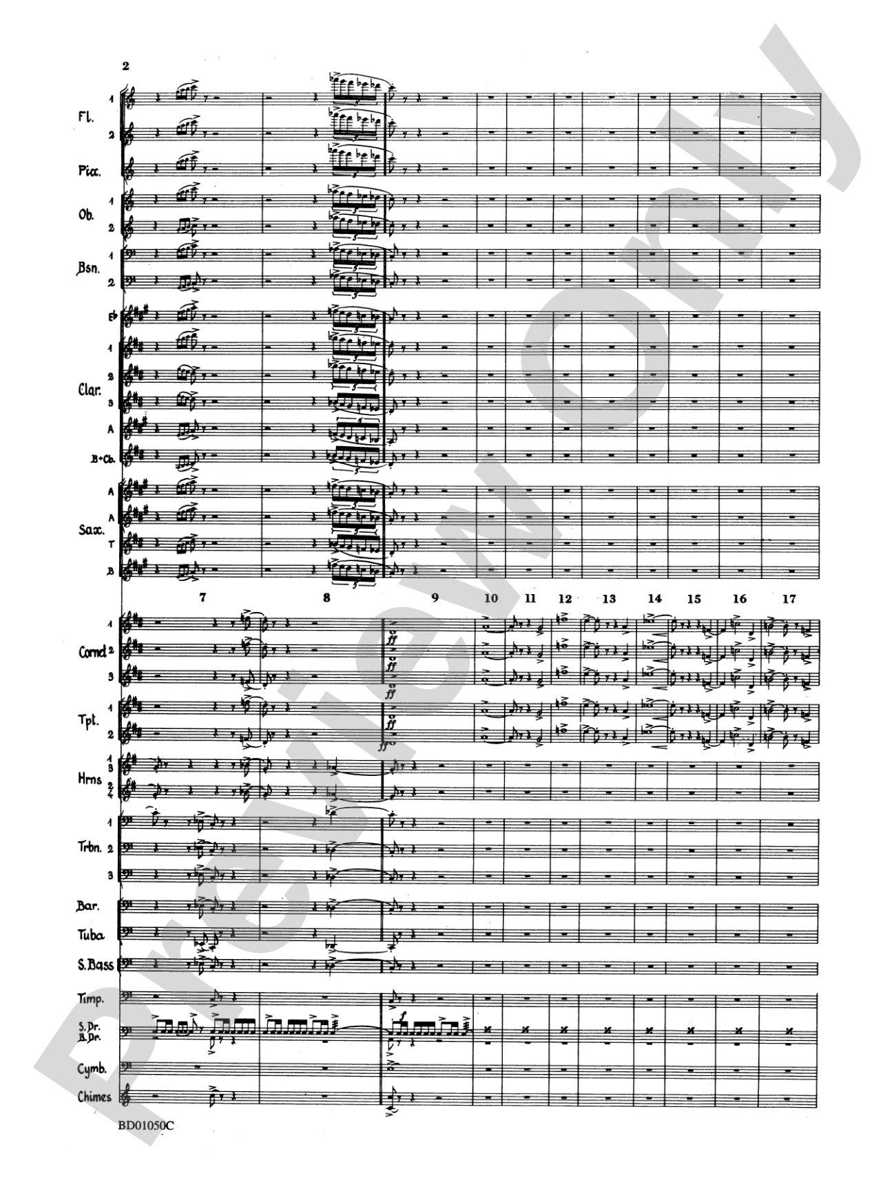 Trittico: Concert Band Conductor Score & Parts