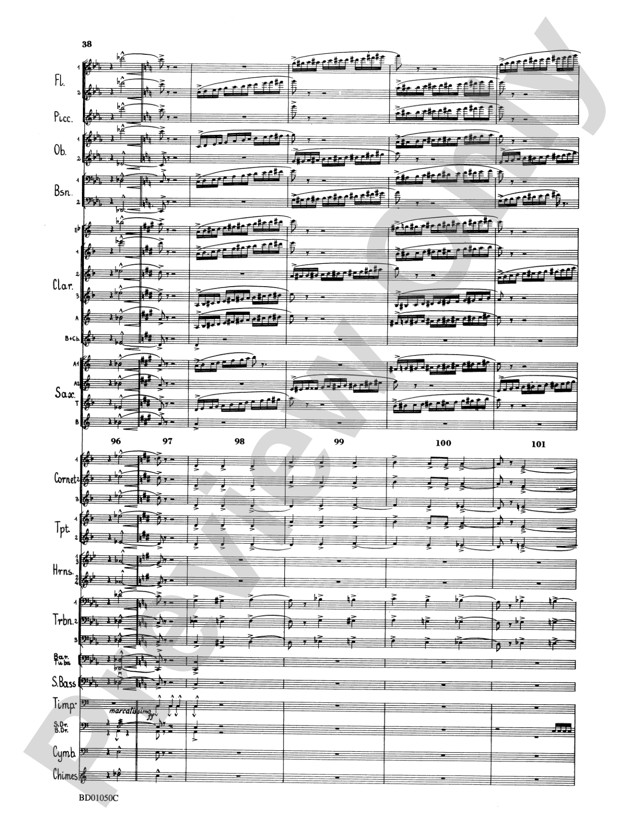 Trittico: Concert Band Conductor Score & Parts