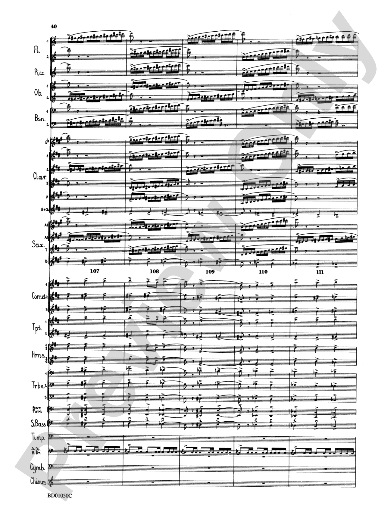 Trittico: Concert Band Conductor Score & Parts