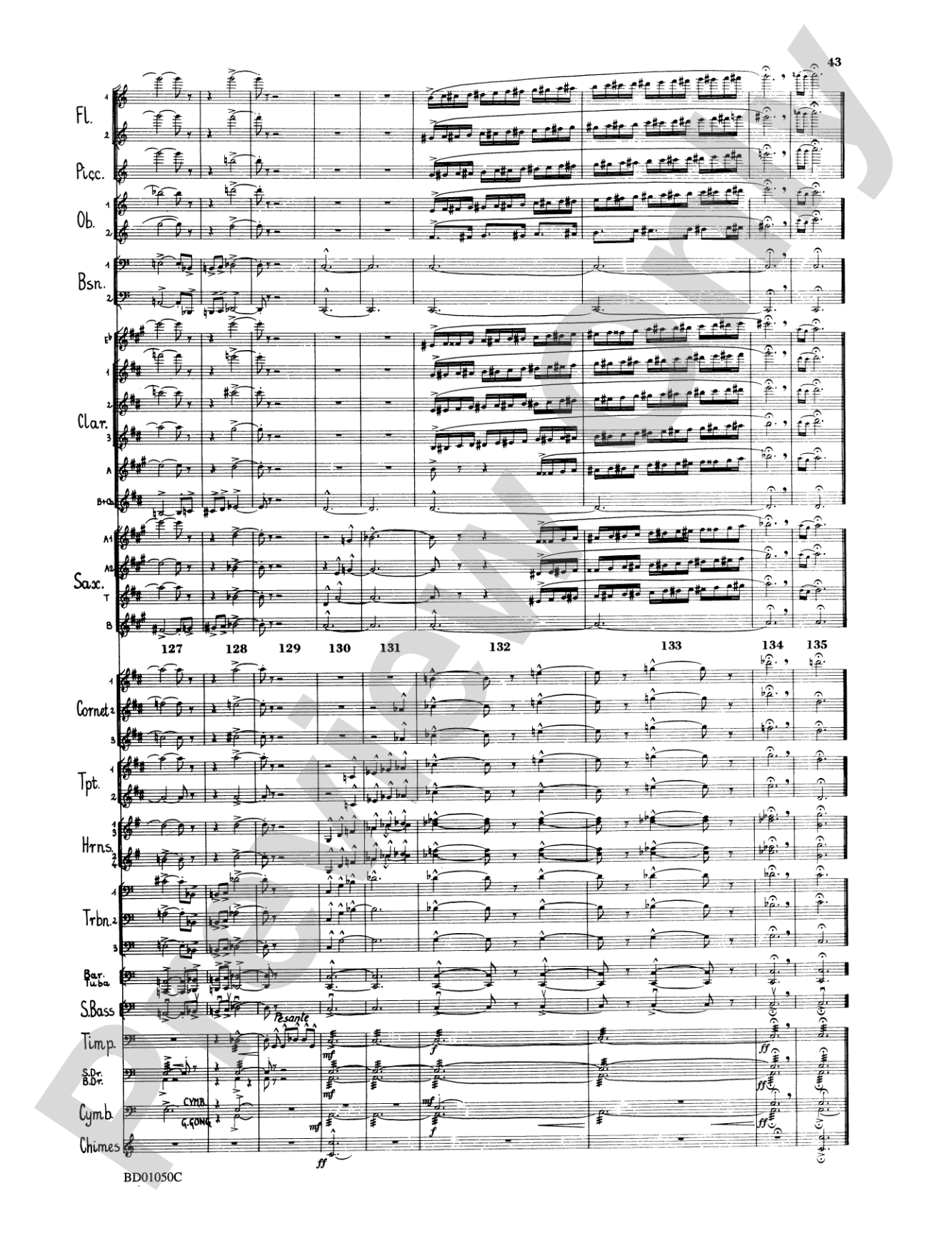 Trittico: Concert Band Conductor Score & Parts