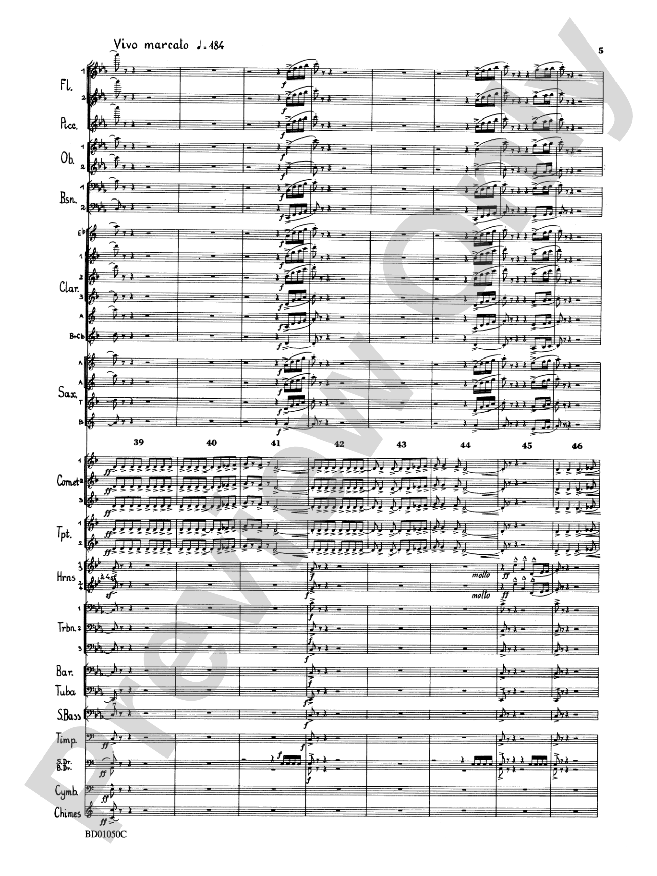 Trittico: Concert Band Conductor Score & Parts