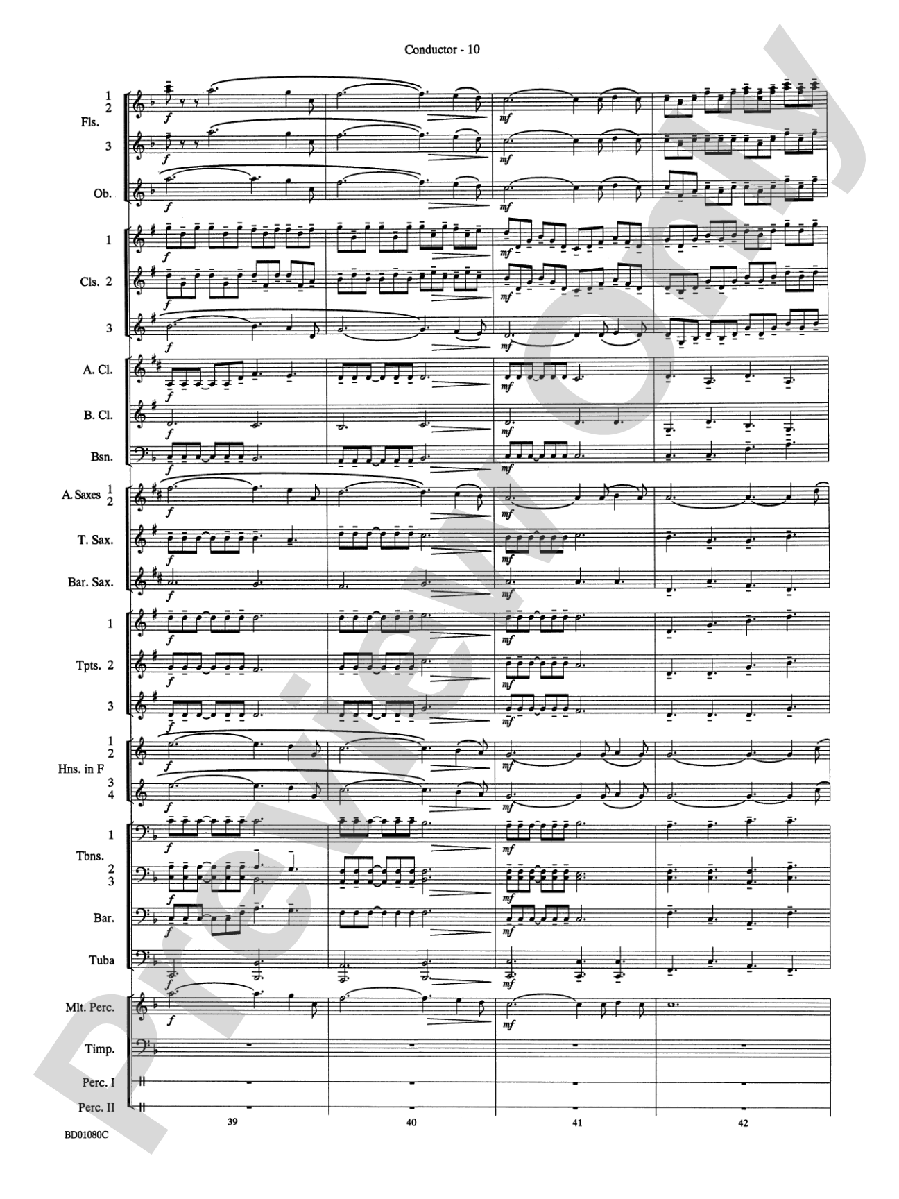 O Holy Night: Concert Band Conductor Score & Parts