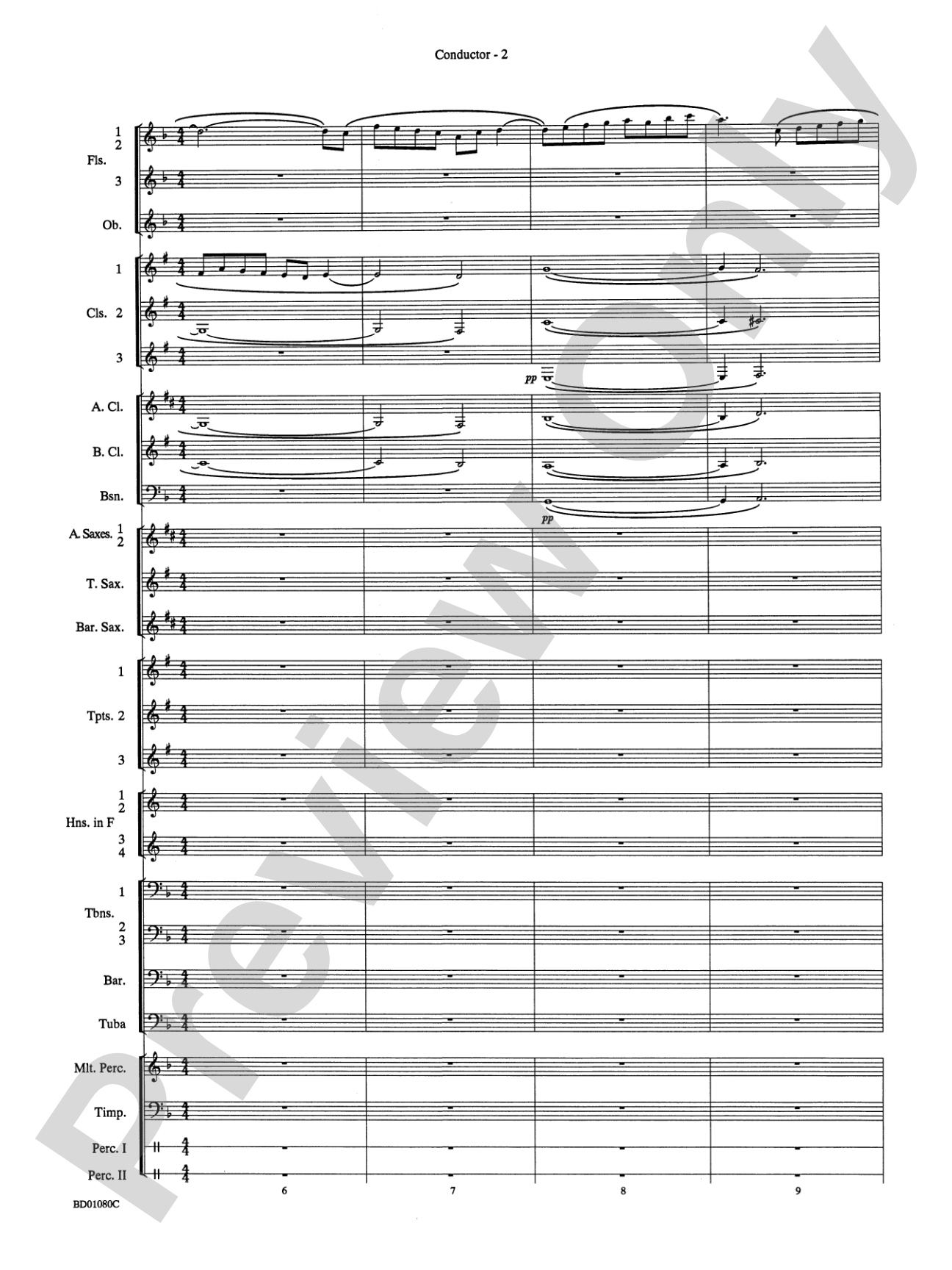 O Holy Night: Concert Band Conductor Score & Parts