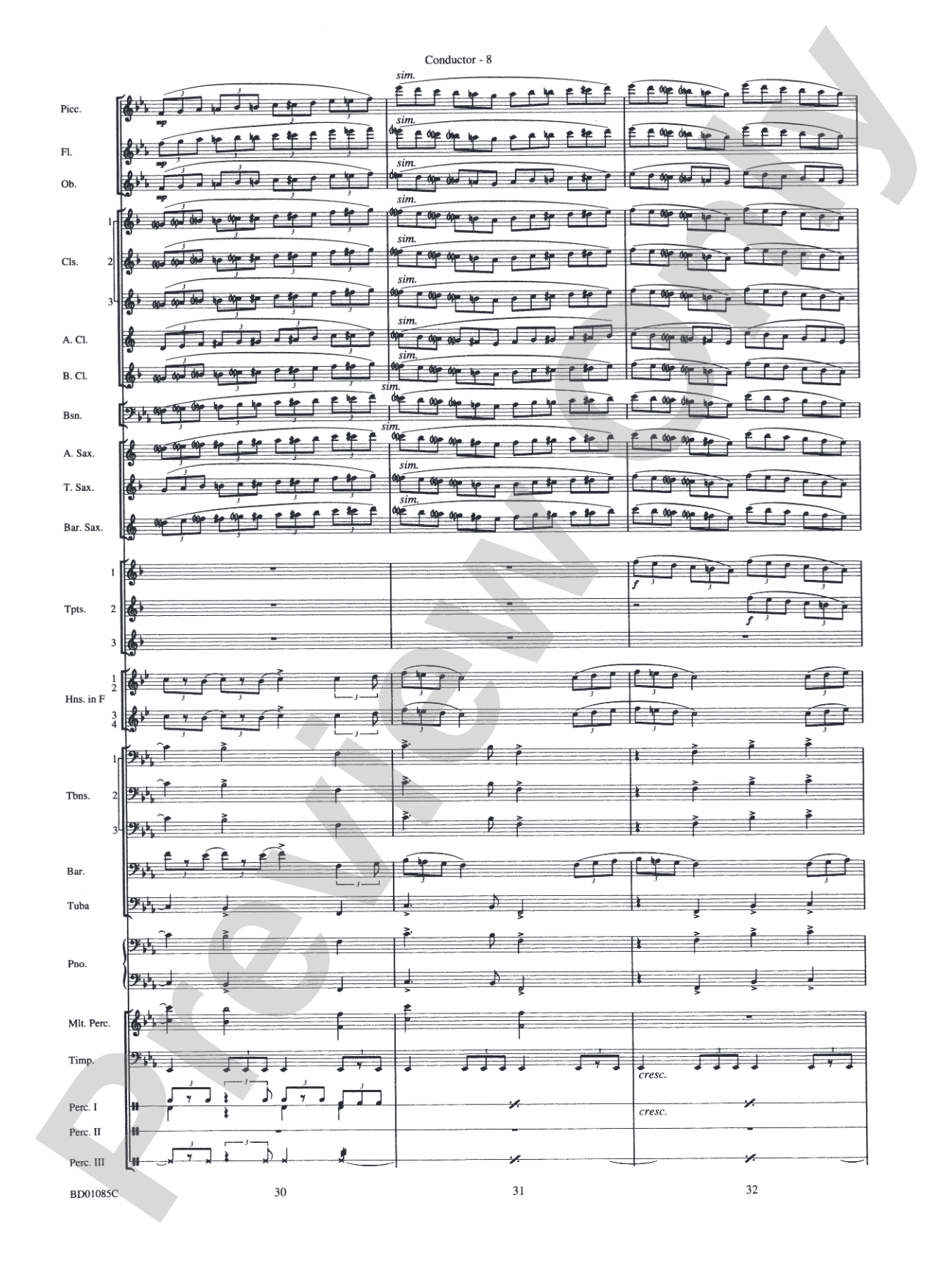 The Ascension (from The Divine Comedy): Concert Band Conductor Score & Parts