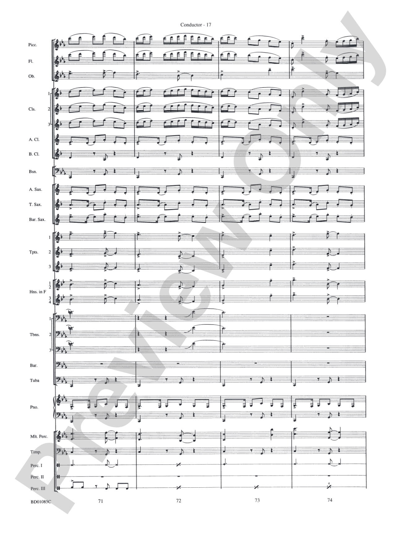 The Ascension (from The Divine Comedy): Concert Band Conductor Score & Parts