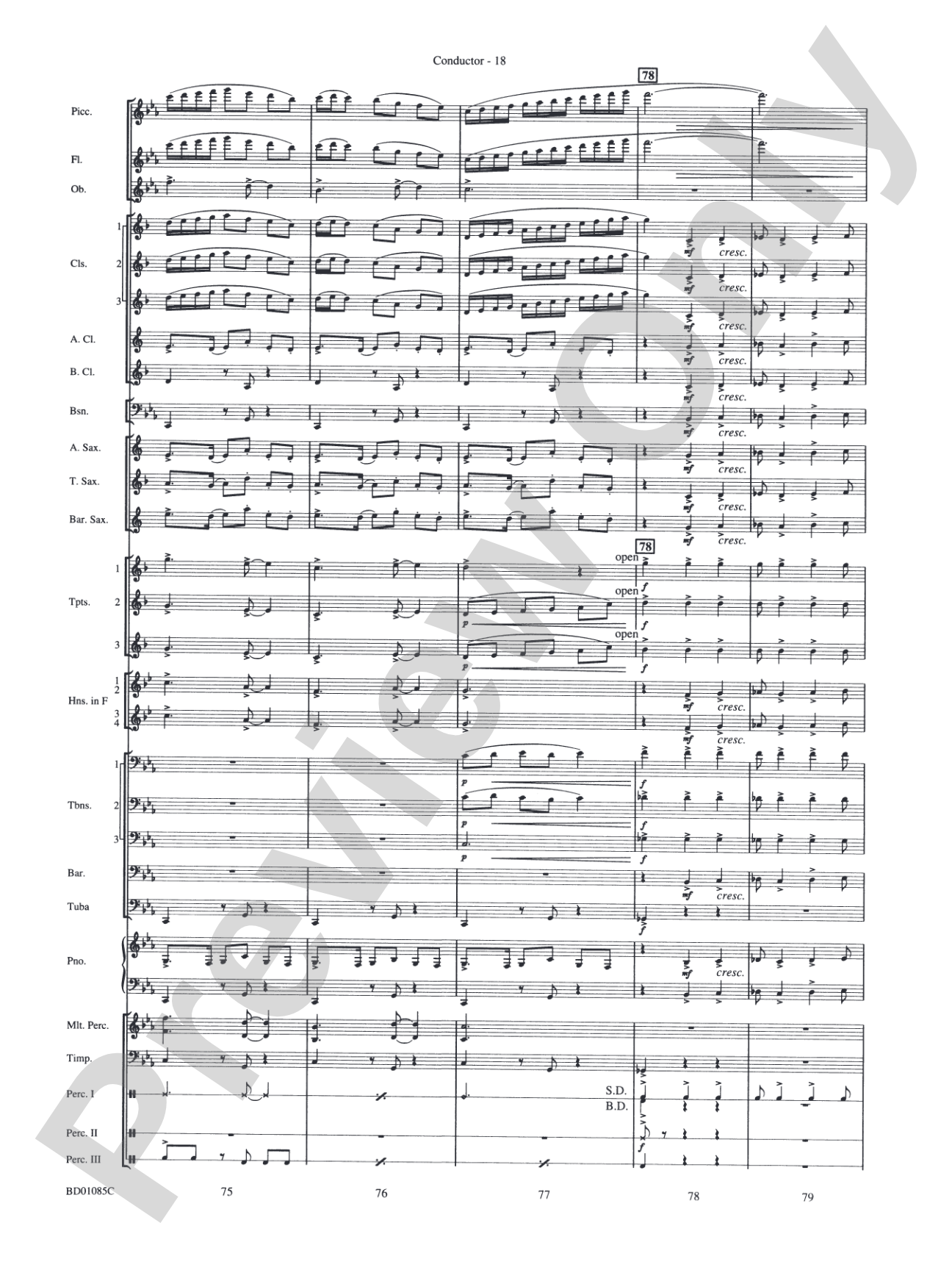 The Ascension (from The Divine Comedy): Concert Band Conductor Score & Parts