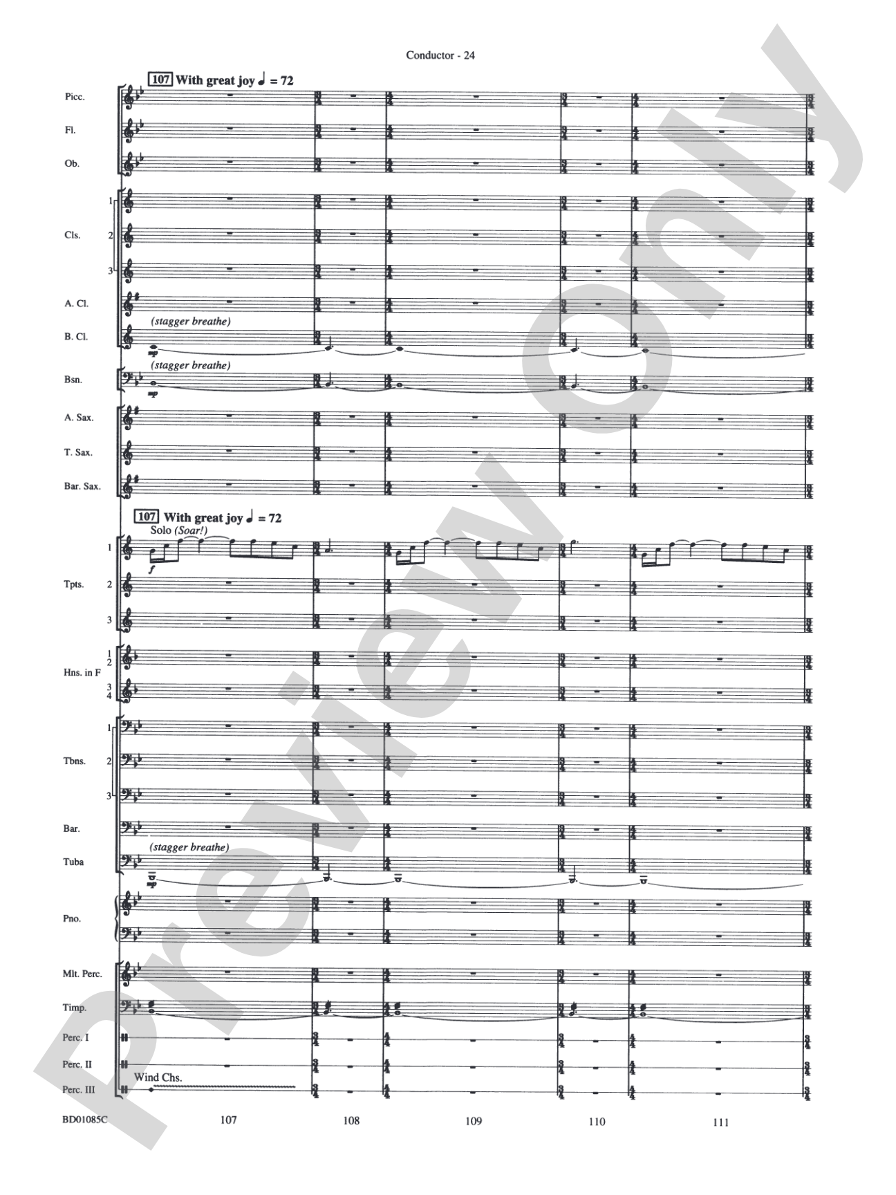 The Ascension (from The Divine Comedy): Concert Band Conductor Score & Parts
