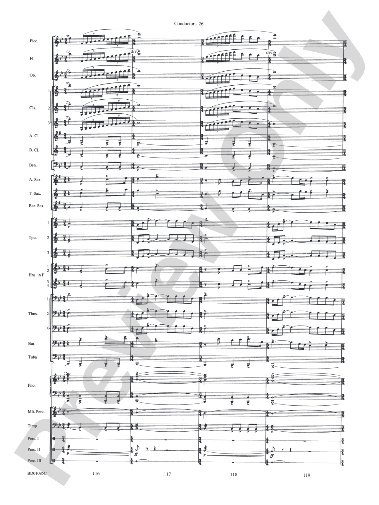 The Ascension (from The Divine Comedy): Concert Band Conductor Score & Parts