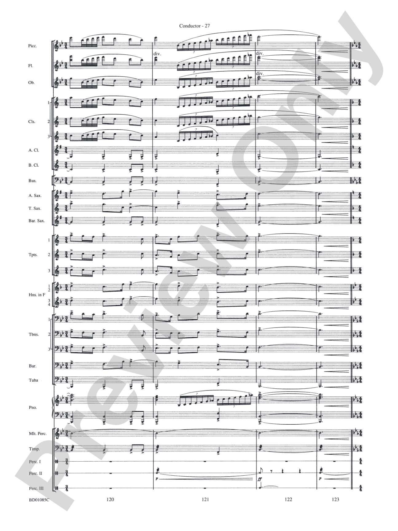The Ascension (from The Divine Comedy): Concert Band Conductor Score & Parts