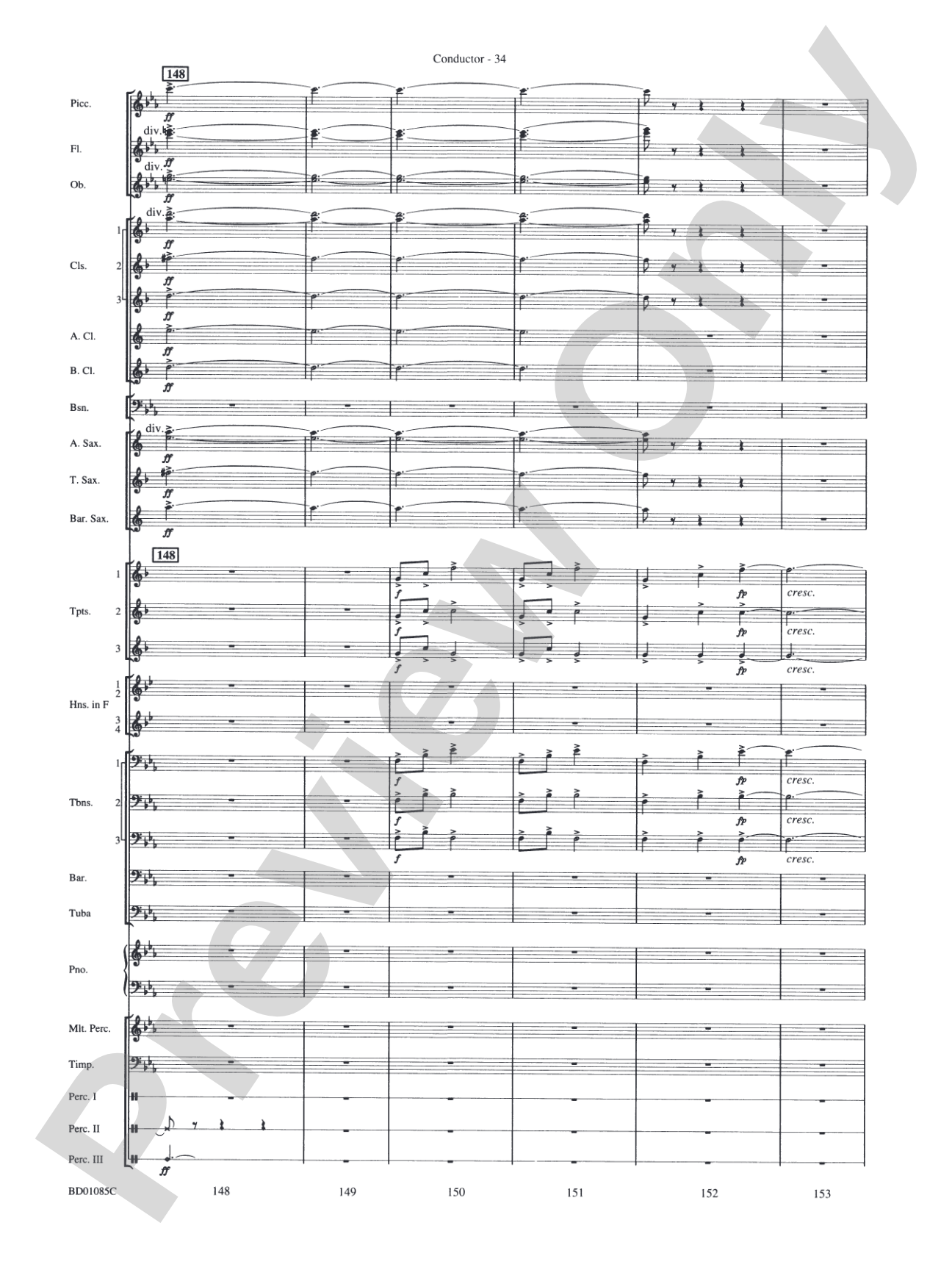 The Ascension (from The Divine Comedy): Concert Band Conductor Score & Parts