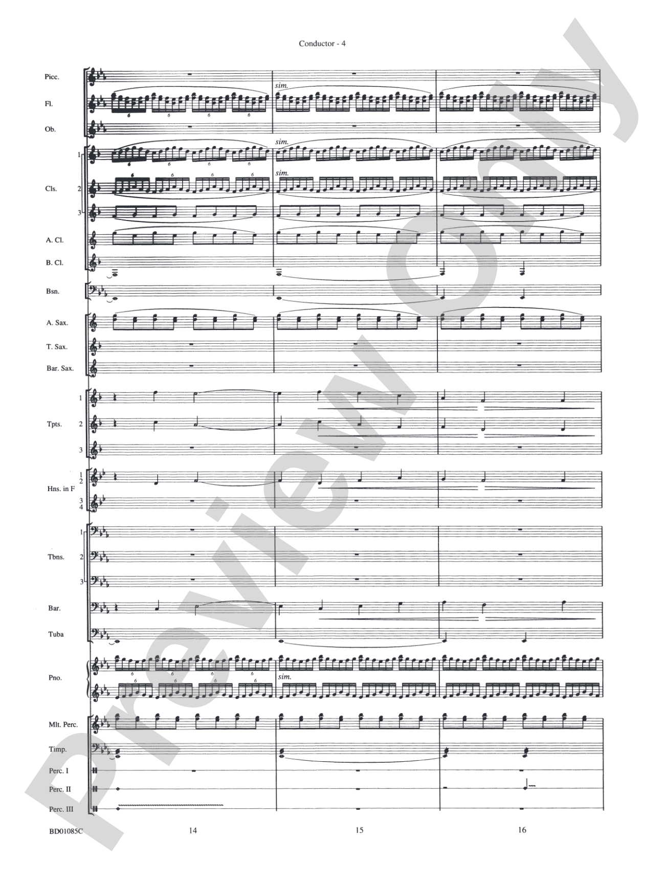 The Ascension (from The Divine Comedy): Concert Band Conductor Score & Parts